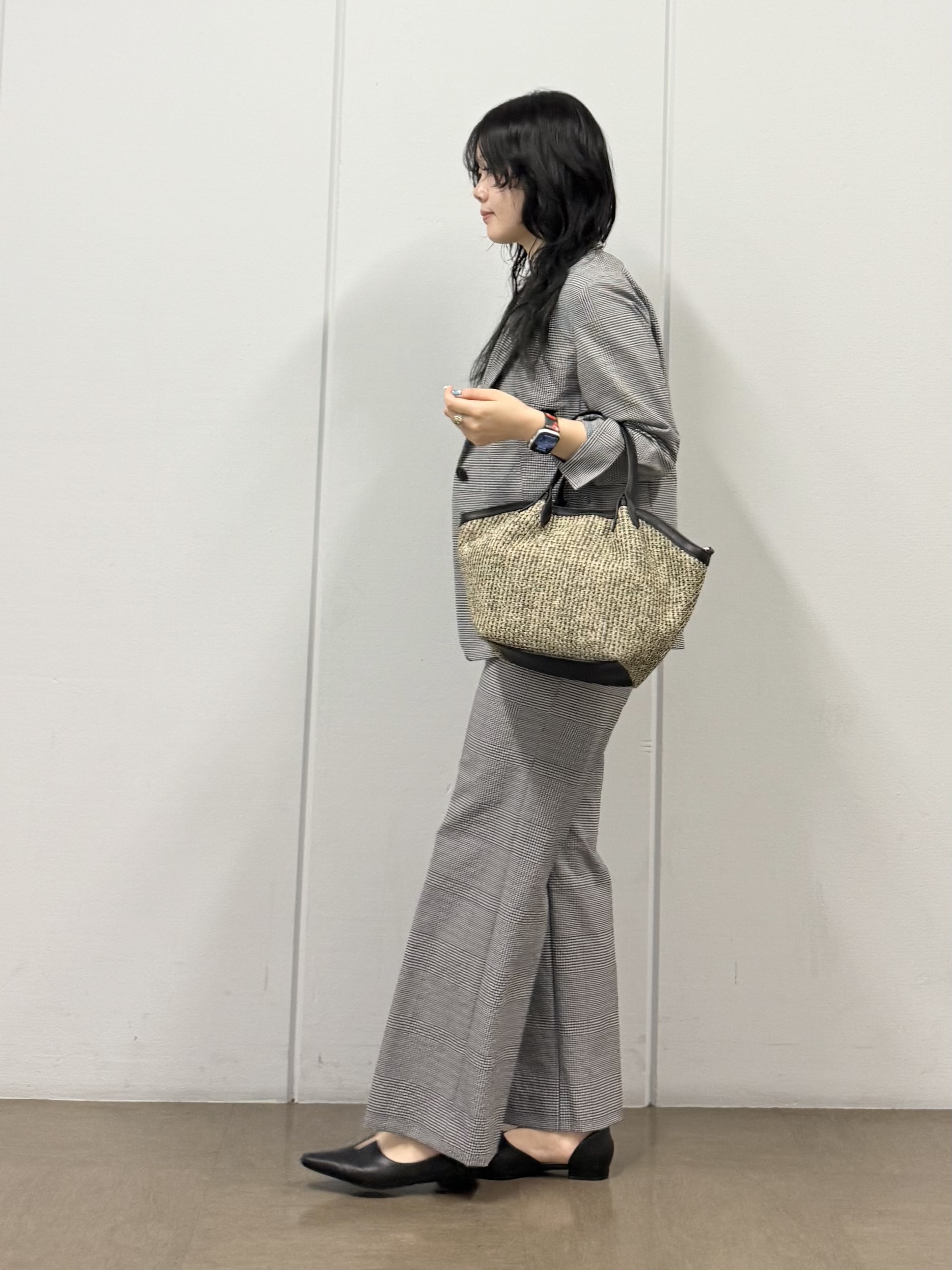 mizukiさんの「INDIVI｜【接触冷感／透湿／着る日傘】ドルマントップス」を使ったコーディネート