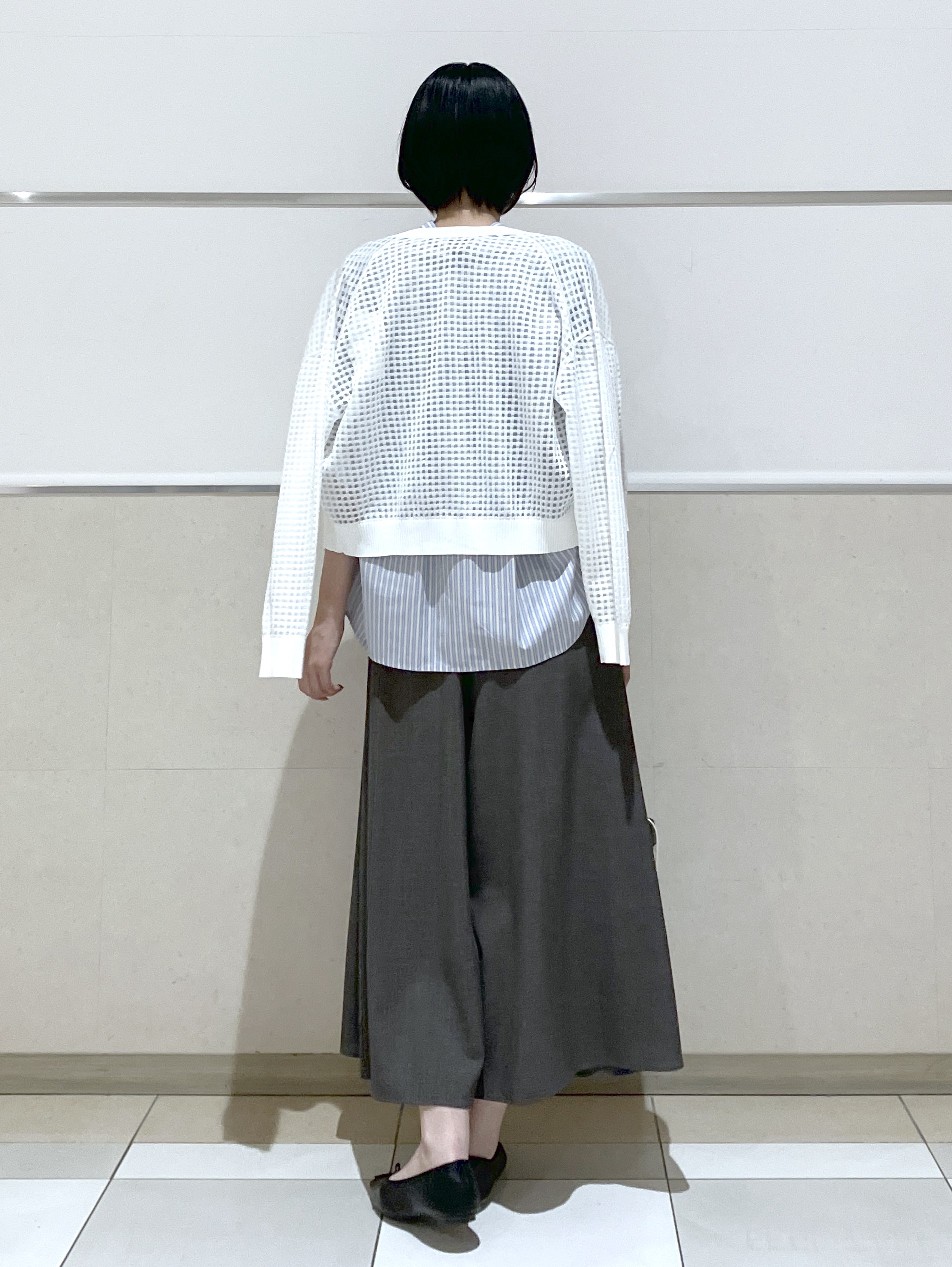 eriko さんの「Dessin｜【洗える】ストライプスキッパーシャツ」を使ったコーディネート