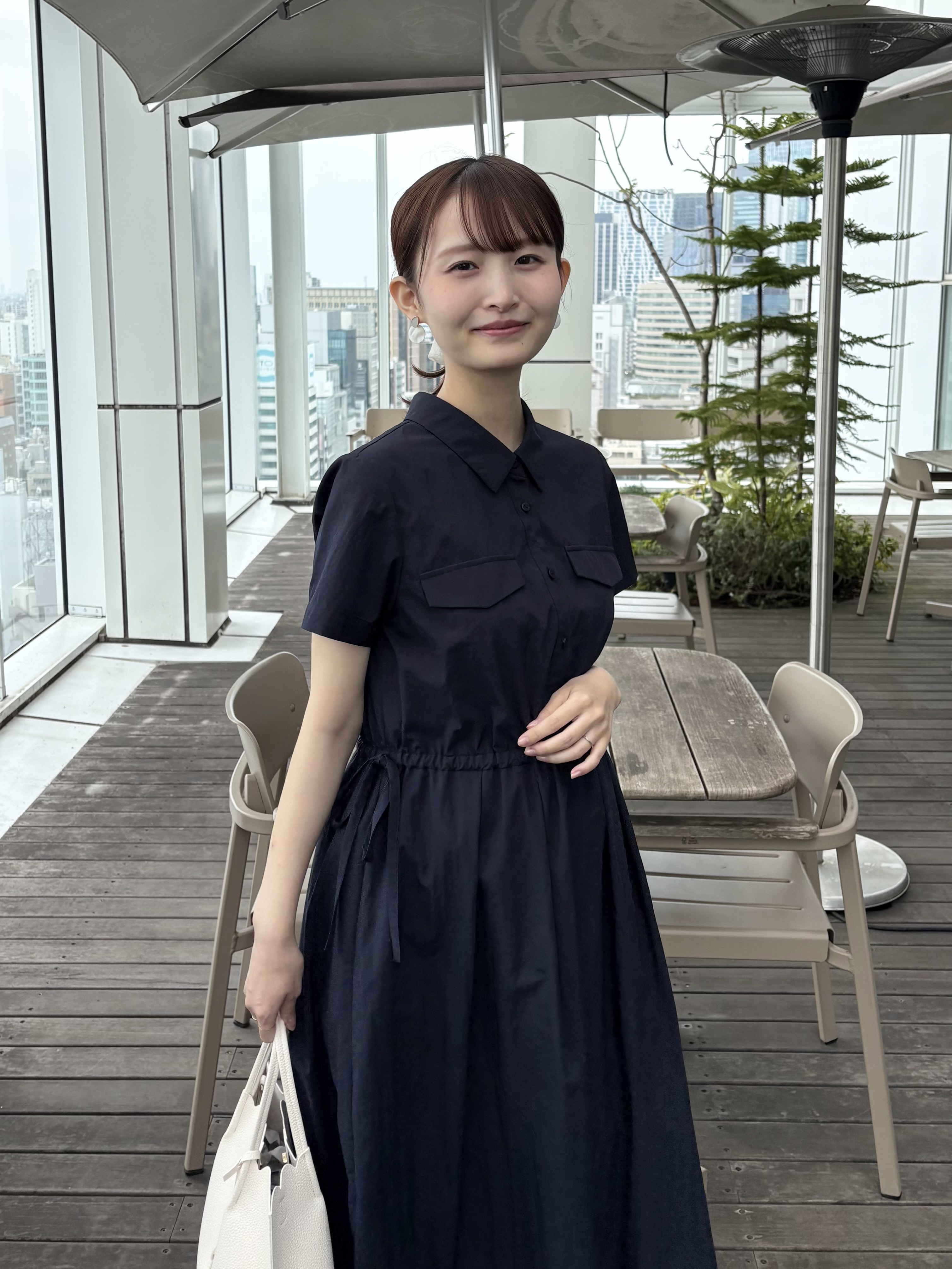 みさかさんの「index｜サイドリボンシャツワンピース【洗濯機OK／防シワ】」を使ったコーディネート
