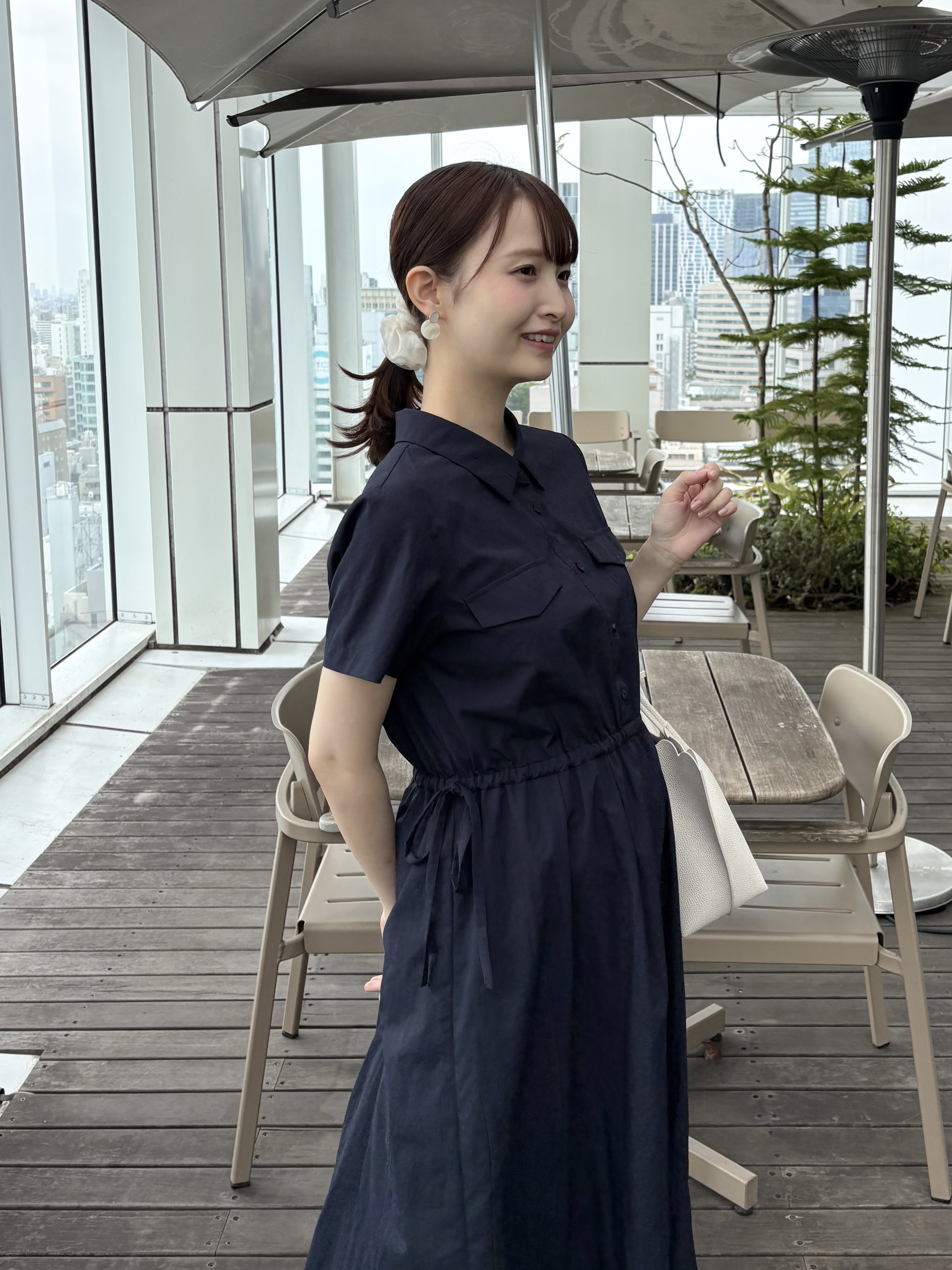 みさかさんの「index｜サイドリボンシャツワンピース【洗濯機OK／防シワ】」を使ったコーディネート