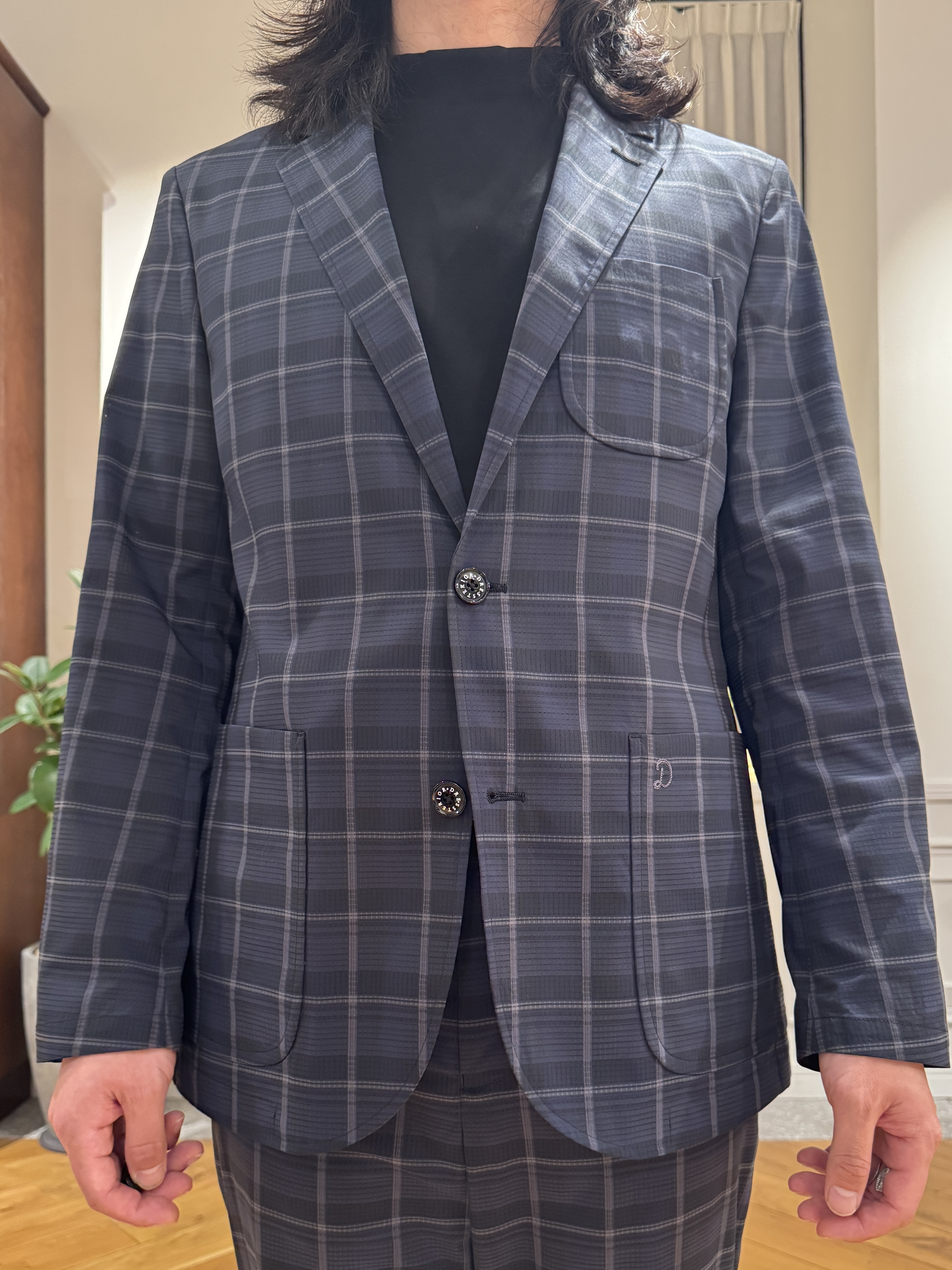 kawarataniさんの「DRESSTERIOR｜【接触冷感／抗菌防臭／消臭】ICE CLEAR COTTON モックネックTシャツ」を使ったコーディネート
