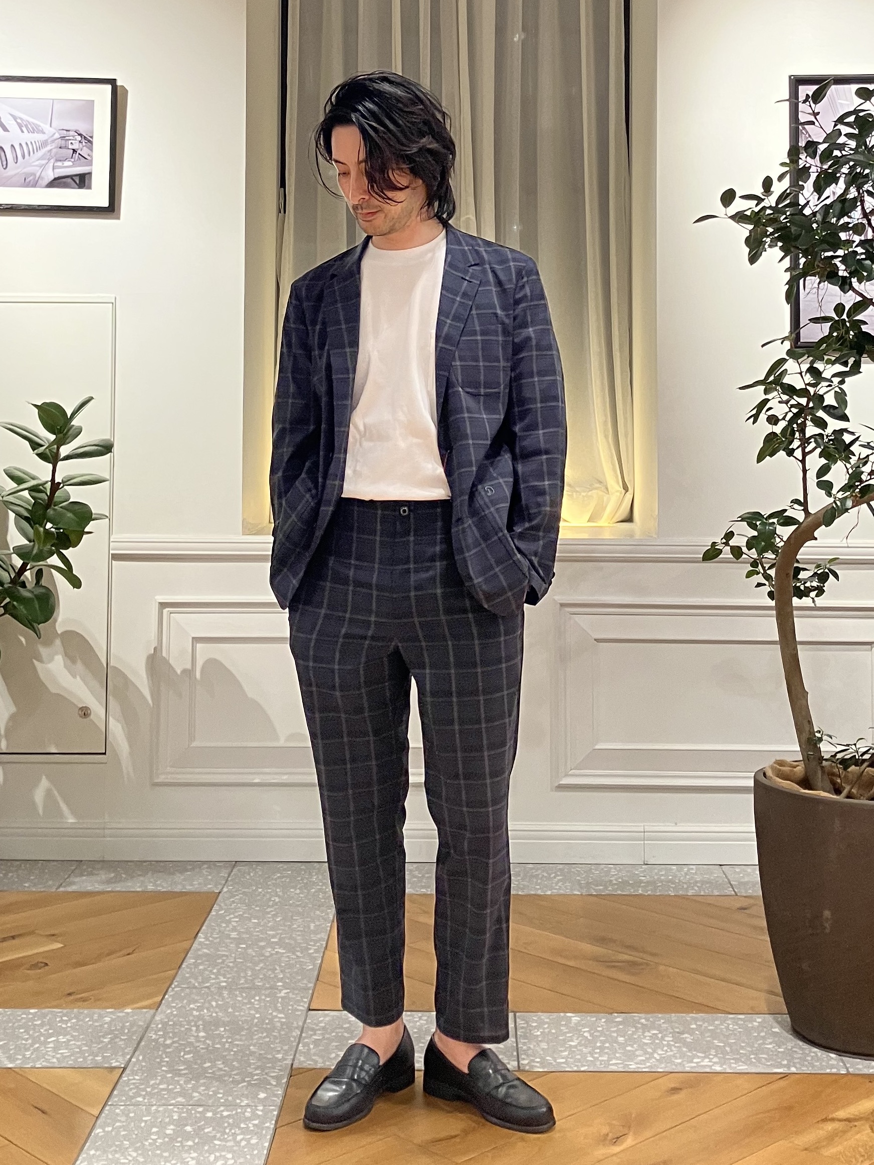 junyaさんの「DRESSTERIOR｜【抗菌防臭／UVカット／しわ防止】クールデオドラント フライスロングTシャツ」を使ったコーディネート