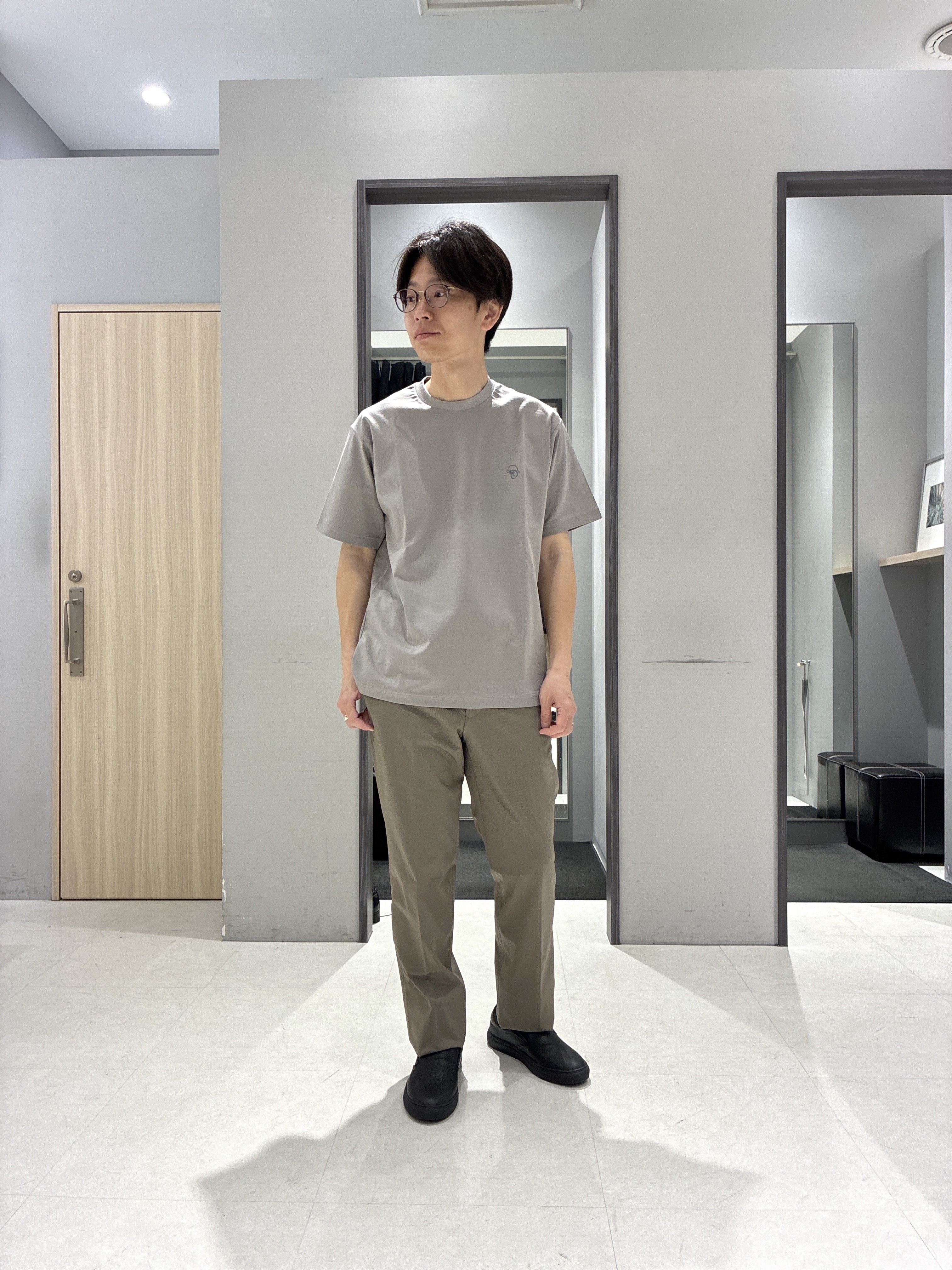 わいずみさんの「TAKEO KIKUCHI｜【接触冷感】ハイブリッド リネン 七分袖シャツ」を使ったコーディネート