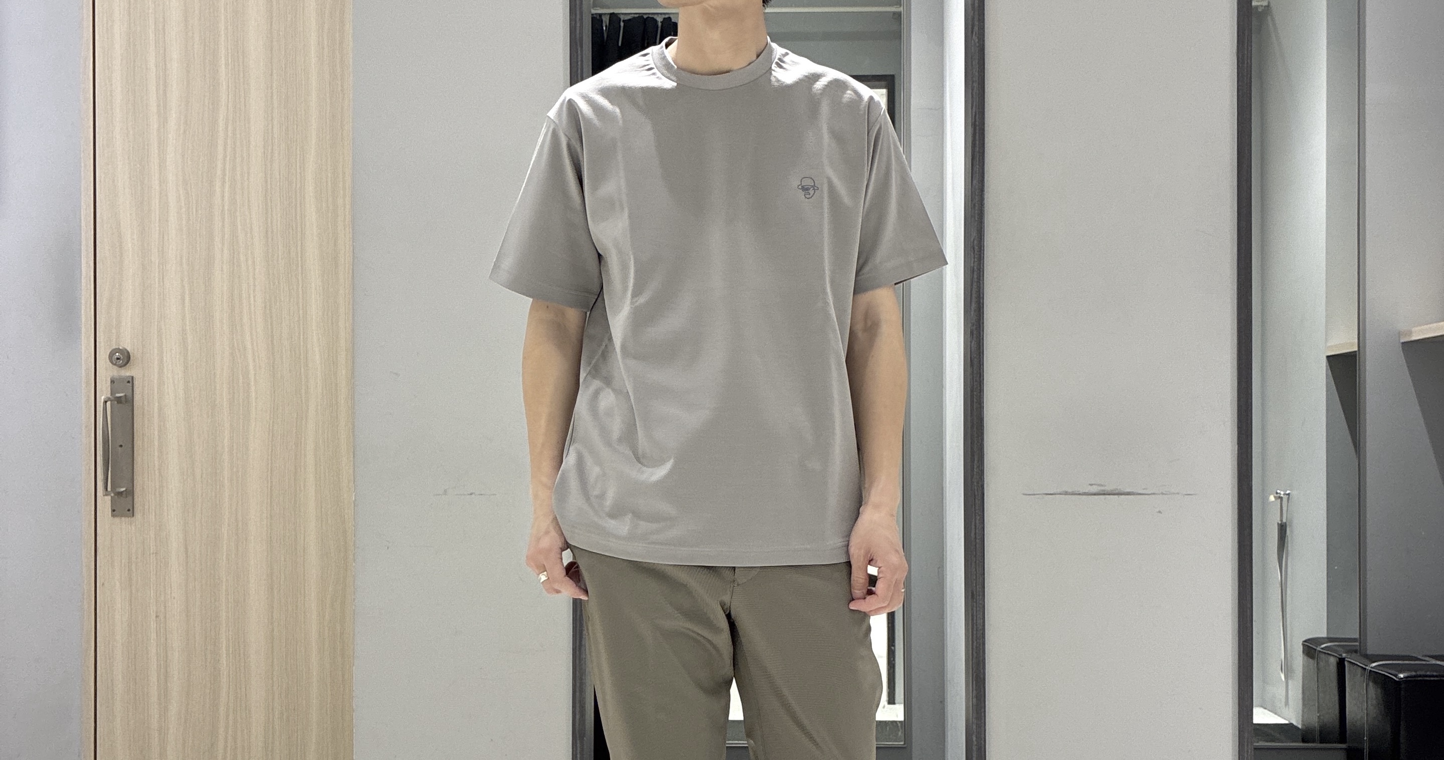 わいずみさんの「TAKEO KIKUCHI｜【接触冷感】ハイブリッド リネン 七分袖シャツ」を使ったコーディネート