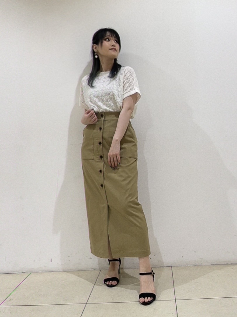 watanabeさんの「UNTITLED｜【洗える／シアー】ミニヨンレースプルオーバー」を使ったコーディネート