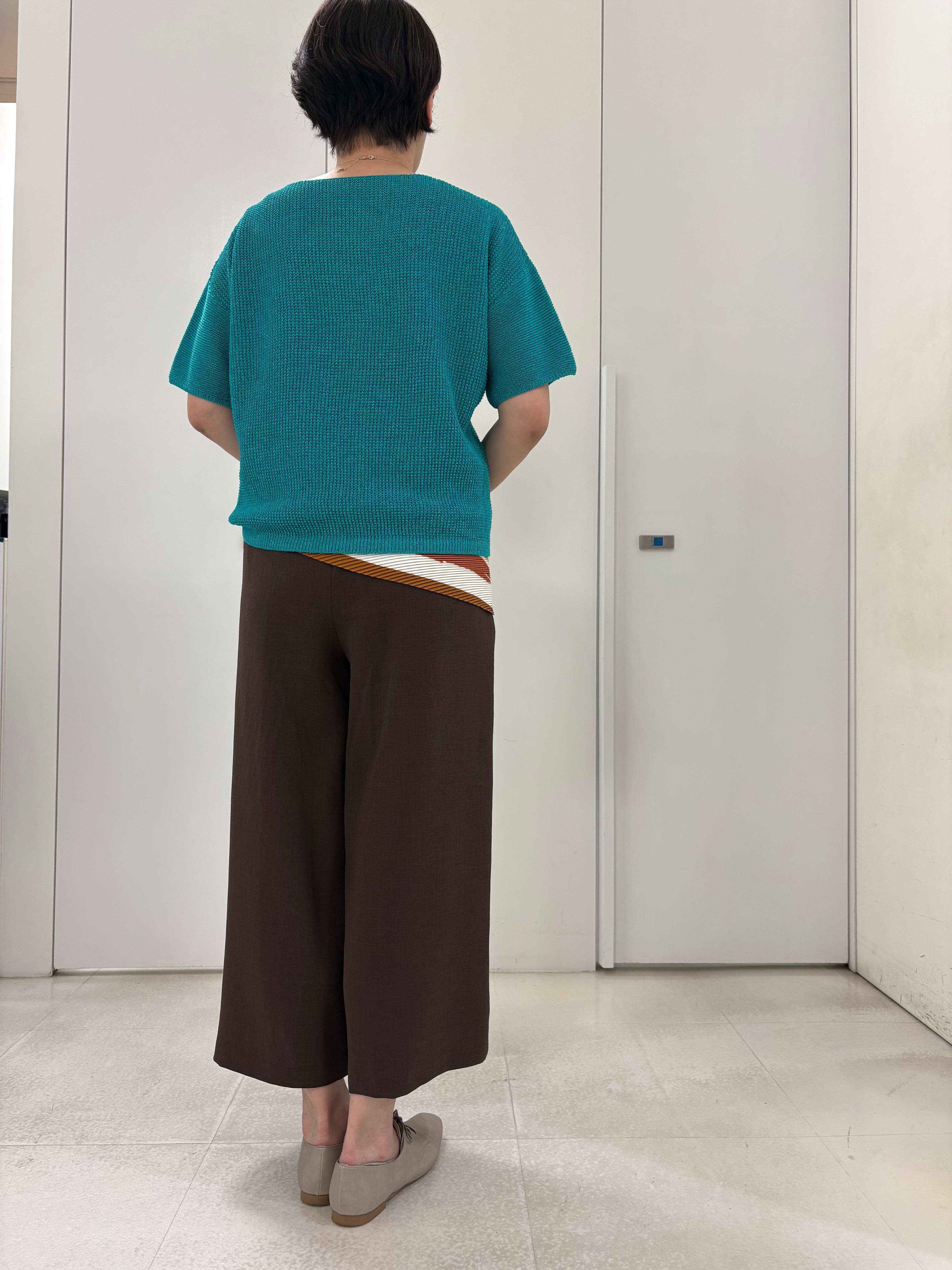 hIさんの「COUP DE CHANCE｜【手洗い可／日本製／セットアップ可】ワイドパンツ」を使ったコーディネート