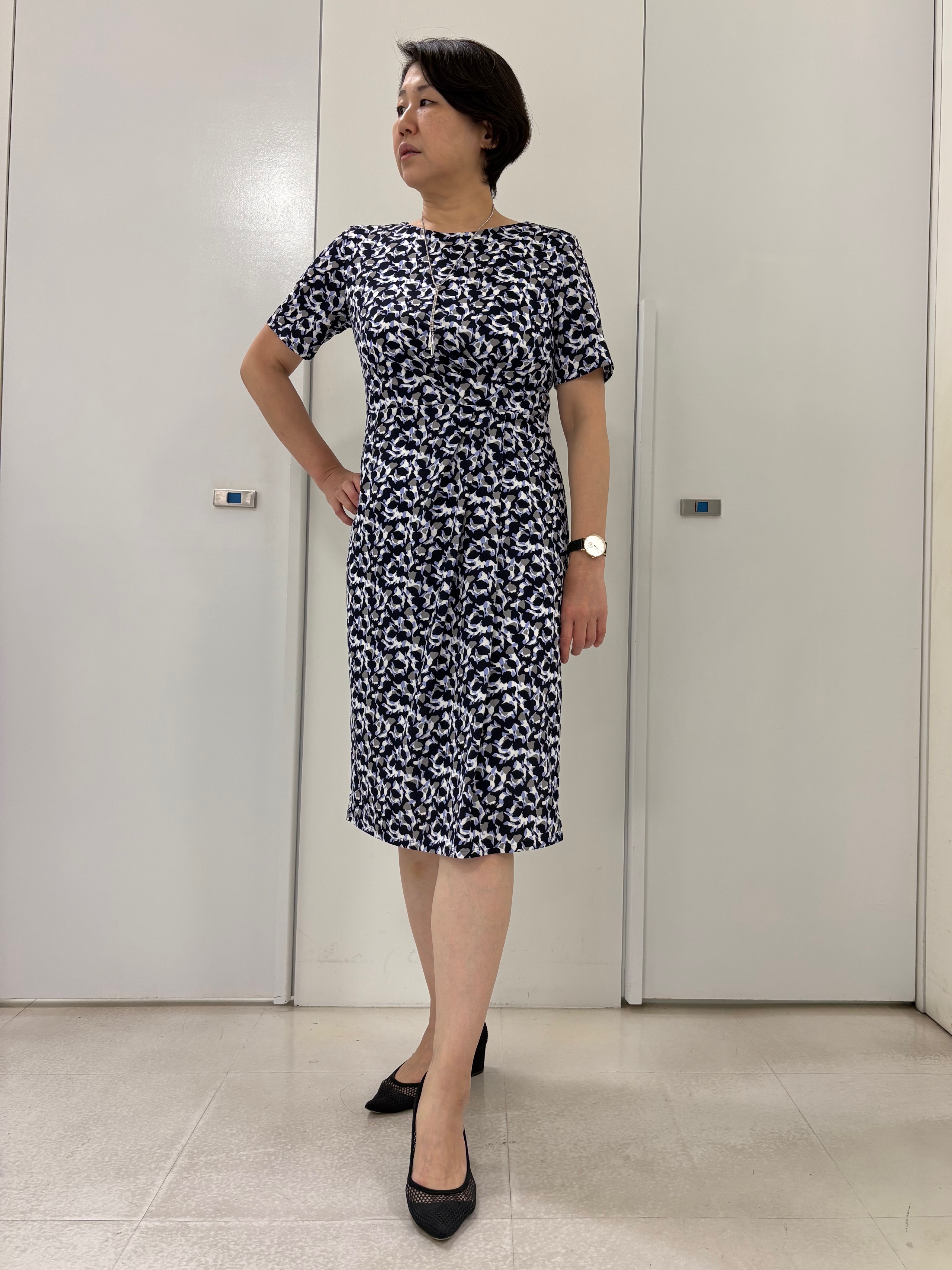 hIさんの「COUP DE CHANCE｜【手洗い可／日本製／7分袖／UVケア】リネンライク テーラードジャケット」を使ったコーディネート