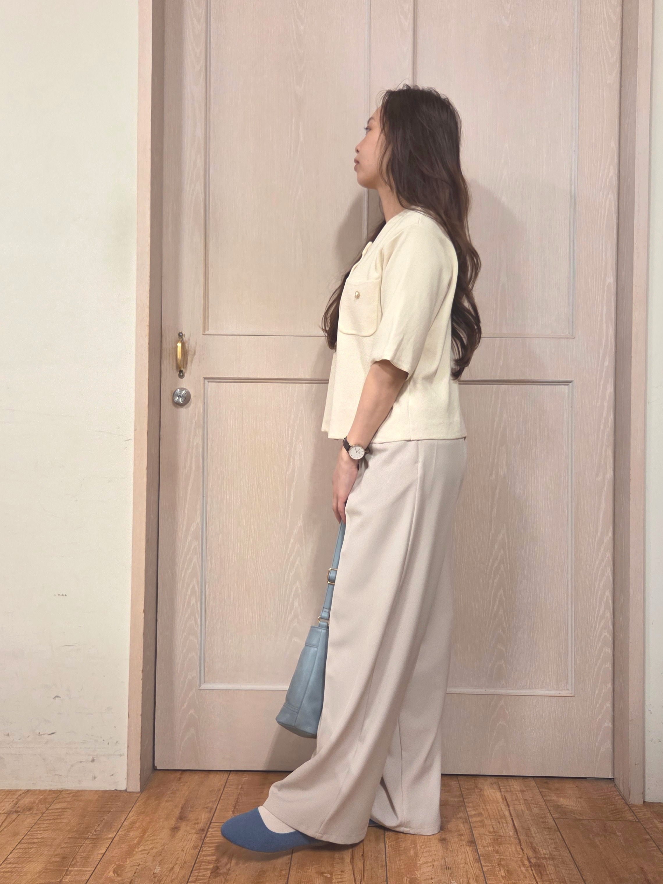 masamiさんの「SHOO･LA･RUE｜【NEW/22.5㎝-24.5㎝】洗えてサラサラ ニットパンプス」を使ったコーディネート