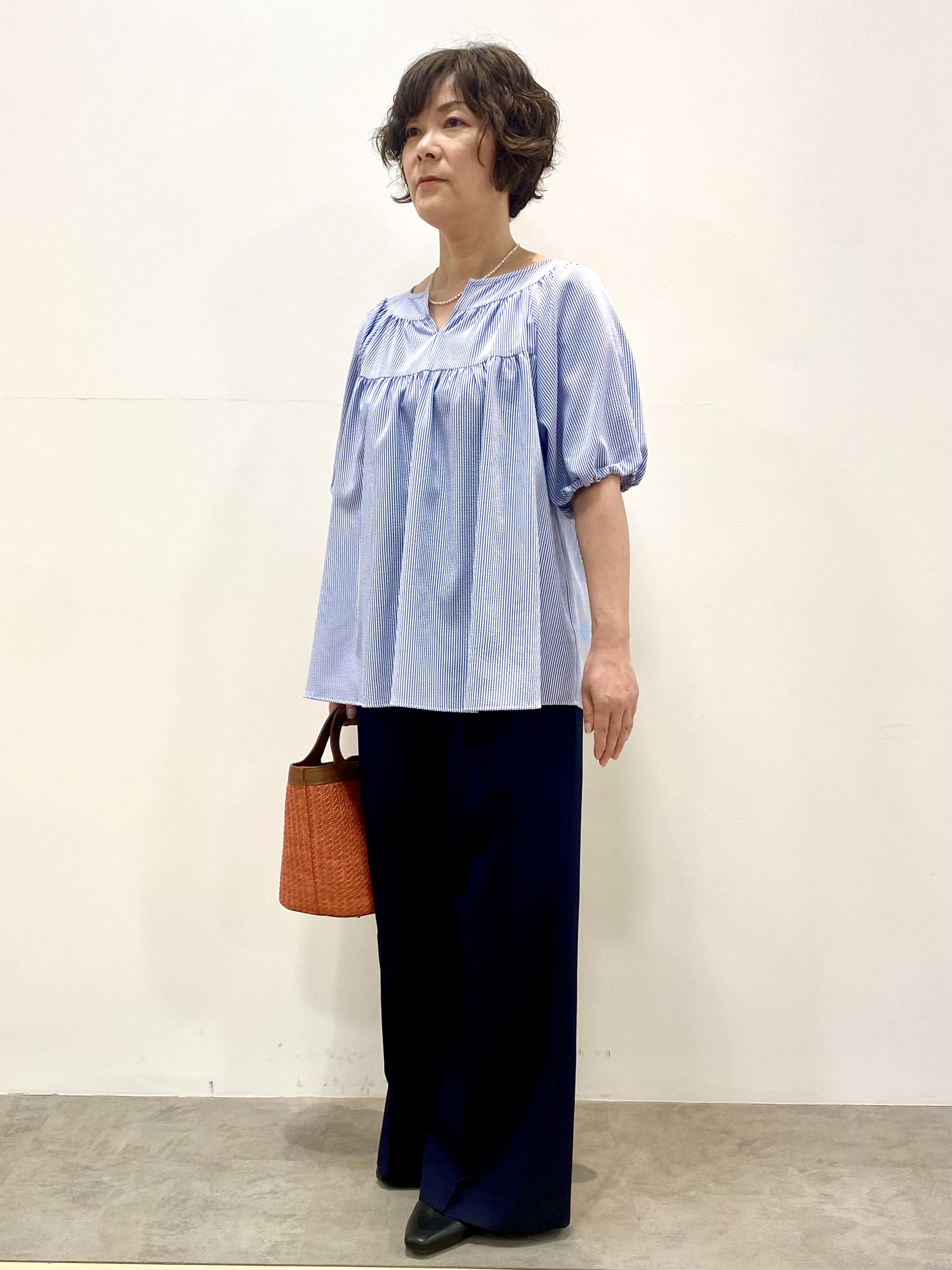 oharaさんの「Reflect｜ギャザーデザインブラウス」を使ったコーディネート