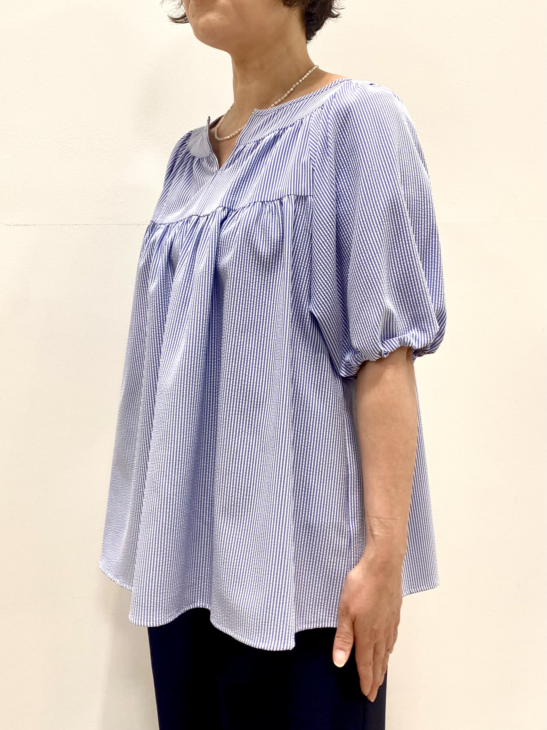 oharaさんの「Reflect｜ギャザーデザインブラウス」を使ったコーディネート
