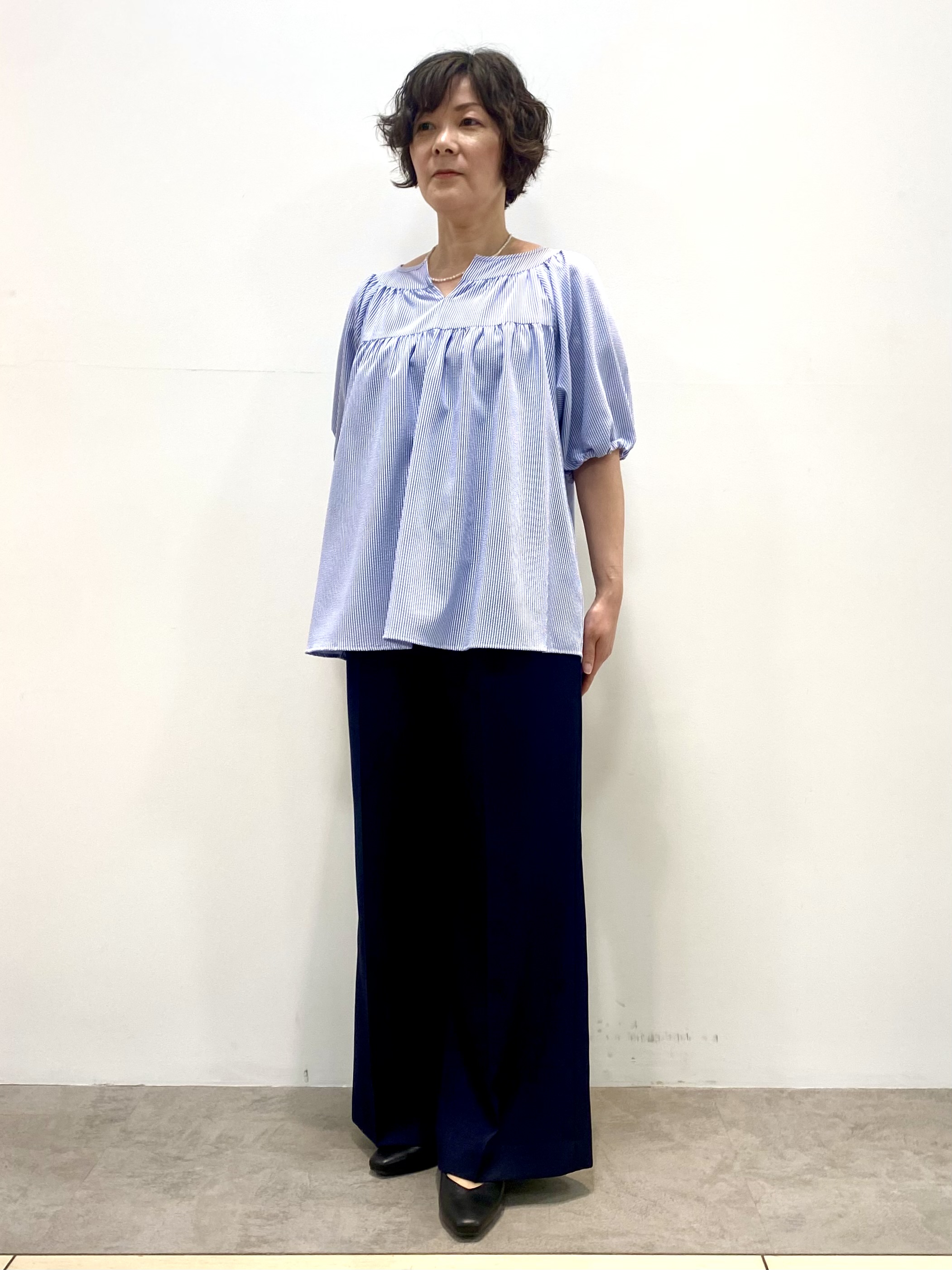 oharaさんの「Reflect｜ギャザーデザインブラウス」を使ったコーディネート