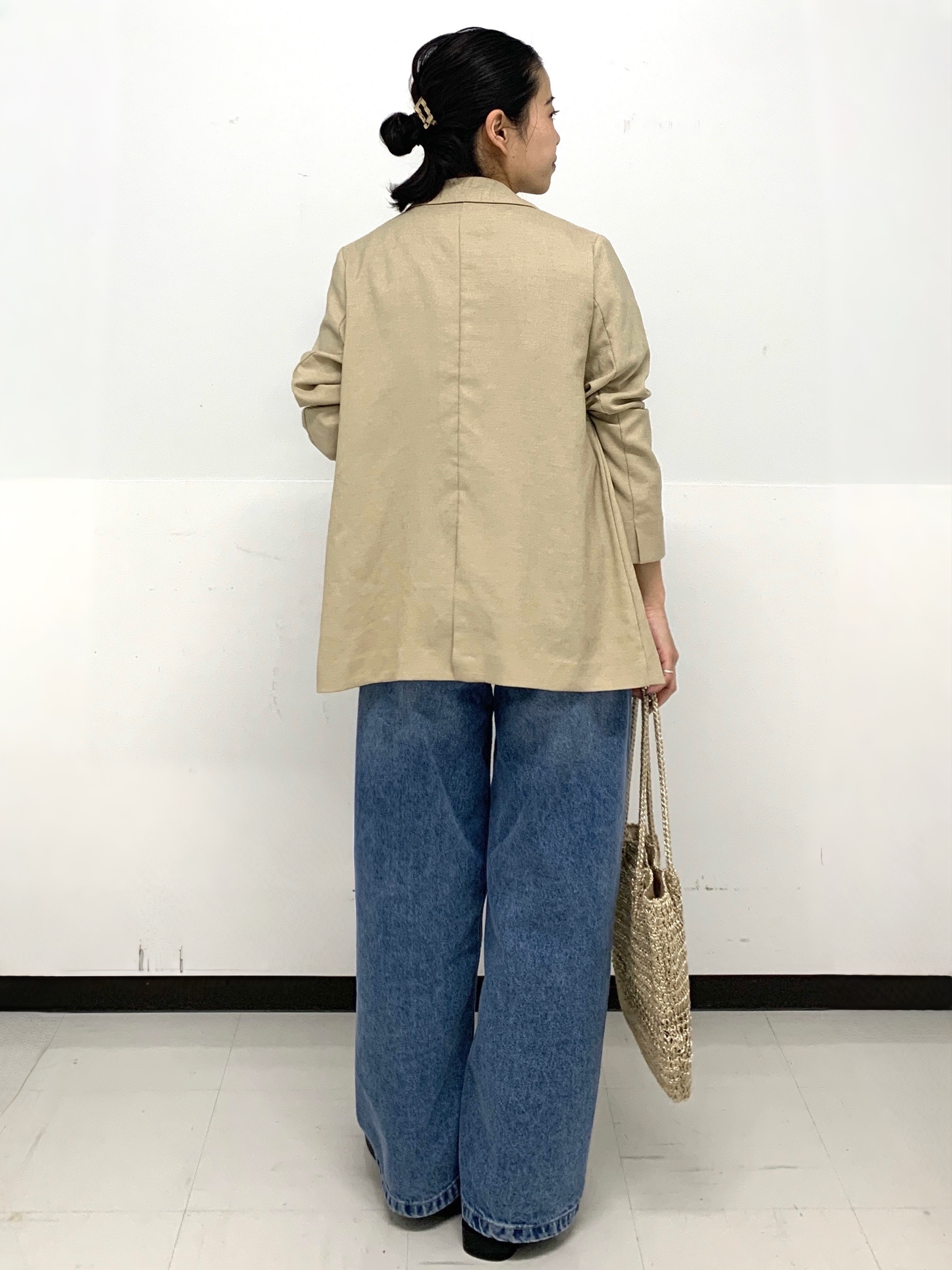 づっきーさんの「OPAQUE.CLIP｜【UV／接触冷感】ダブルブレストジャケット《防シワ加工／洗える》」を使ったコーディネート