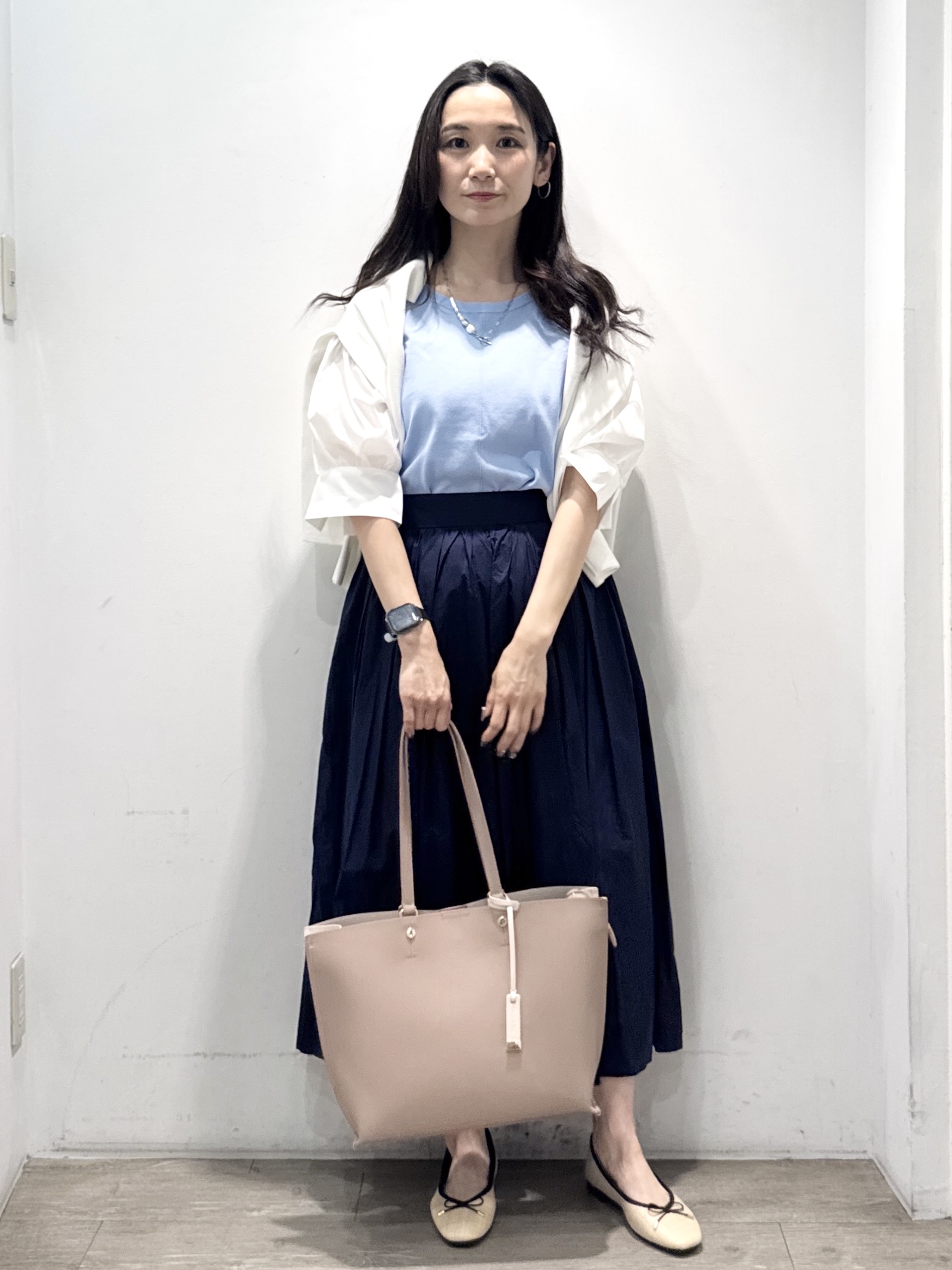 yuicciさんの「OPAQUE.CLIP｜ボリュームスリーブドッキングニット」を使ったコーディネート