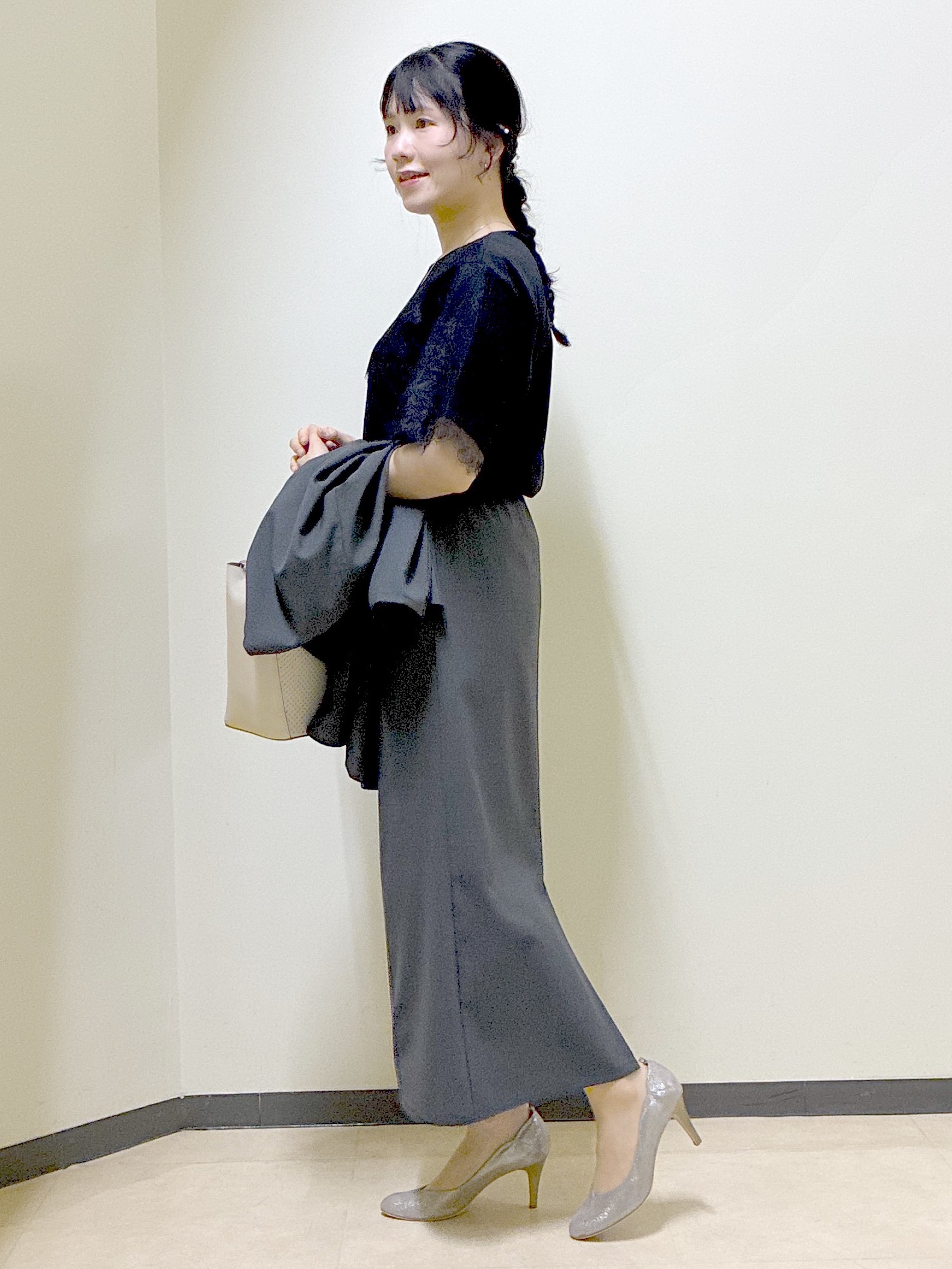  beni_gingerさんの「Reflect｜【UVカット／接触冷感】スカラップレースジャージカットソー」を使ったコーディネート