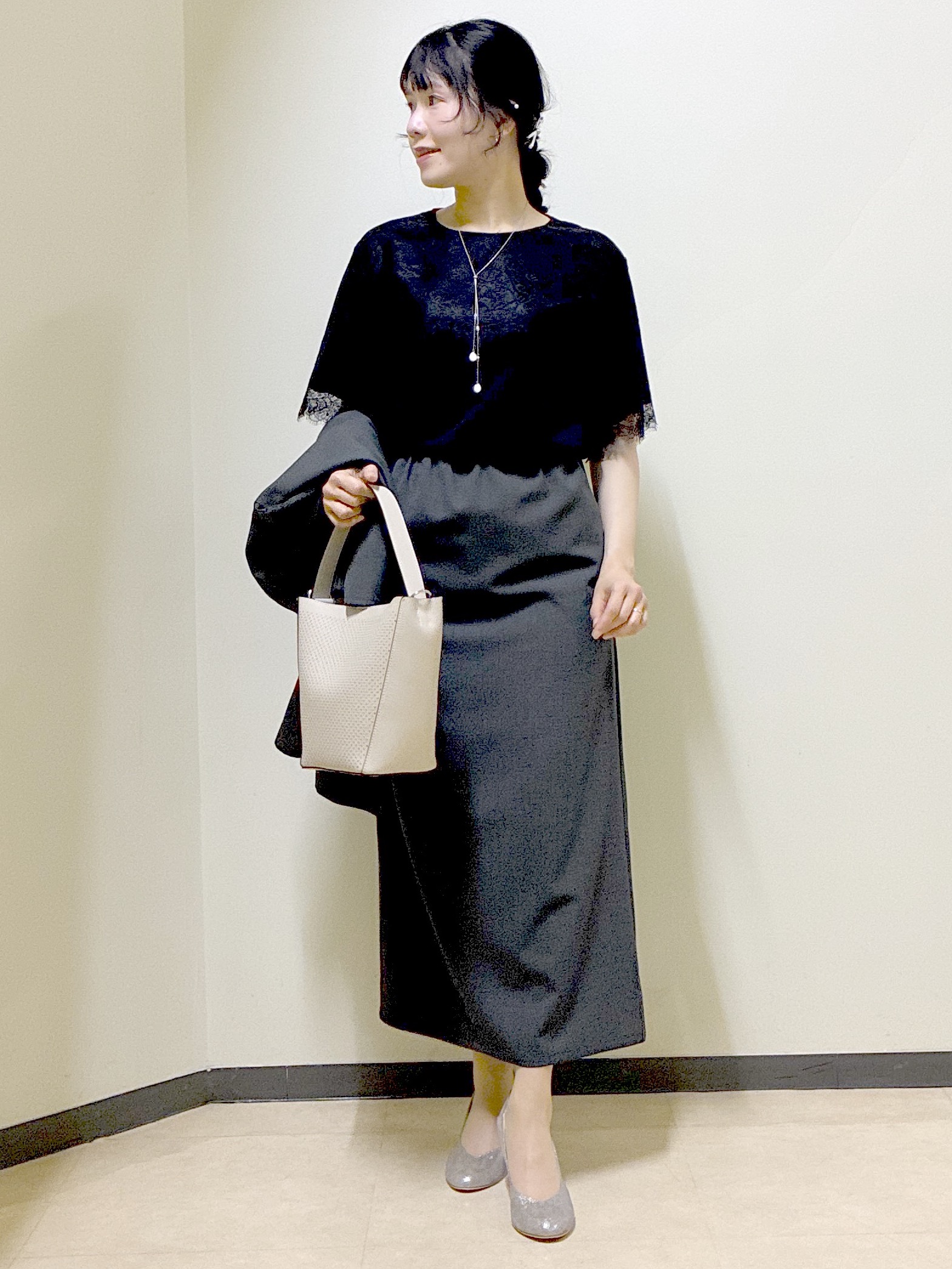  beni_gingerさんの「Reflect｜【UVカット／接触冷感】スカラップレースジャージカットソー」を使ったコーディネート