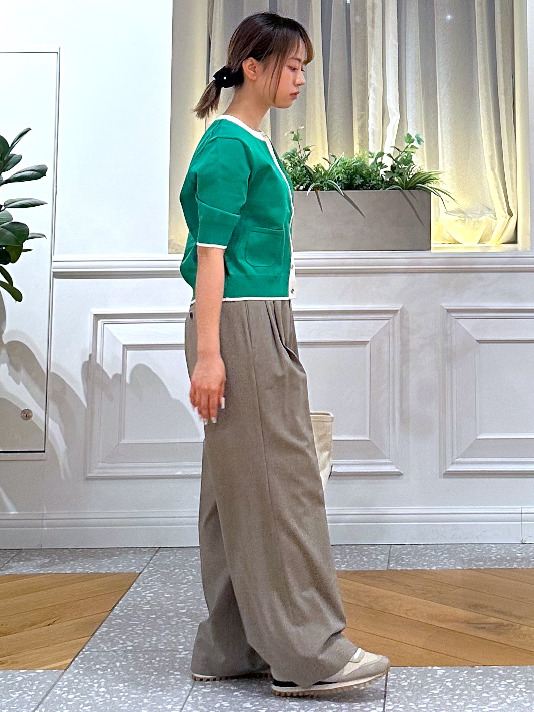 なべこさんの「DRESSTERIOR｜【otonaMUSE5月号掲載／セットアップ可】ウォッシャブルワイドタックパンツ」を使ったコーディネート