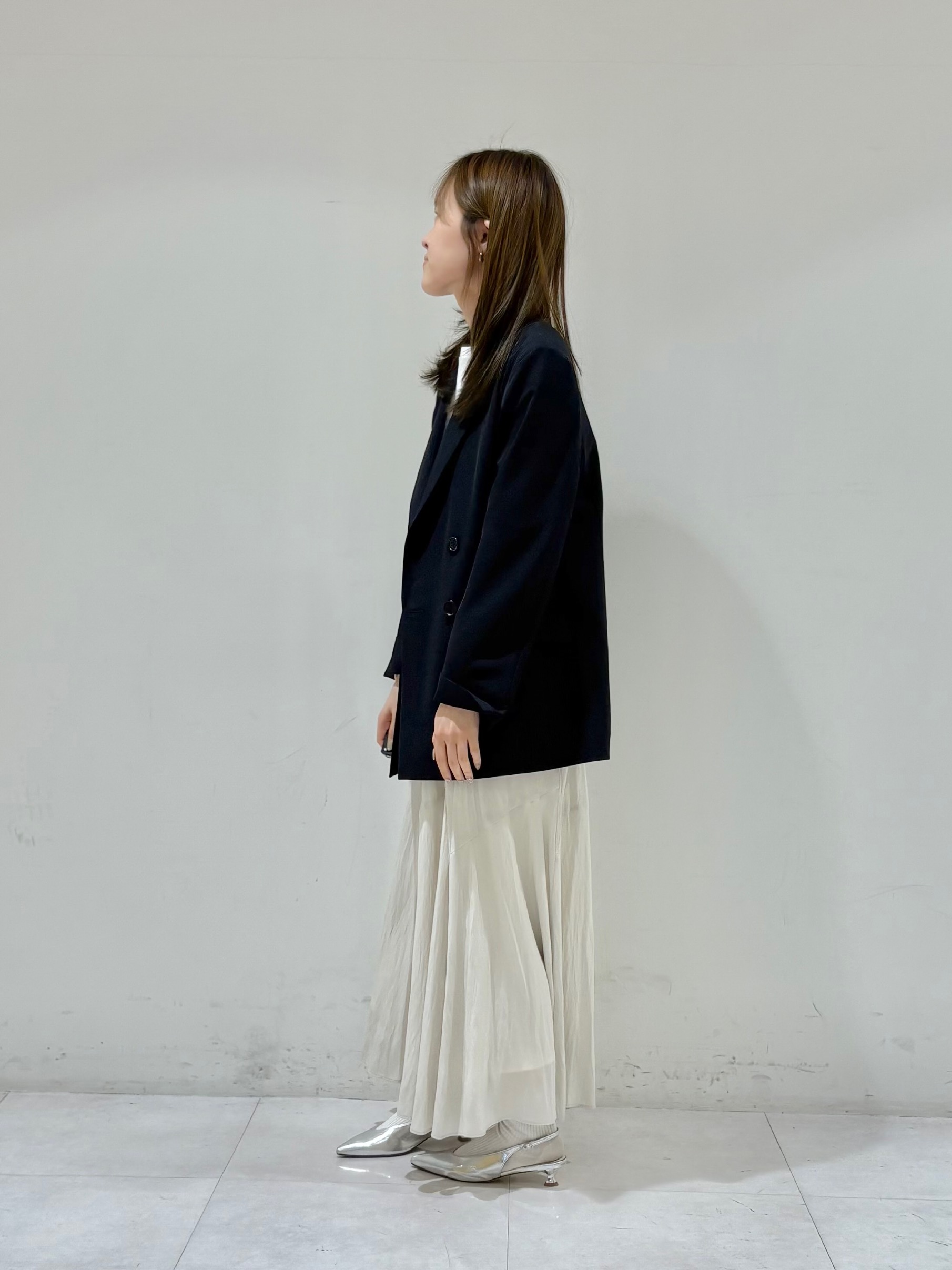 kyokaさんの「UNTITLED｜◆【洗える/ストレッチ性】ダブルブレストジャケット」を使ったコーディネート