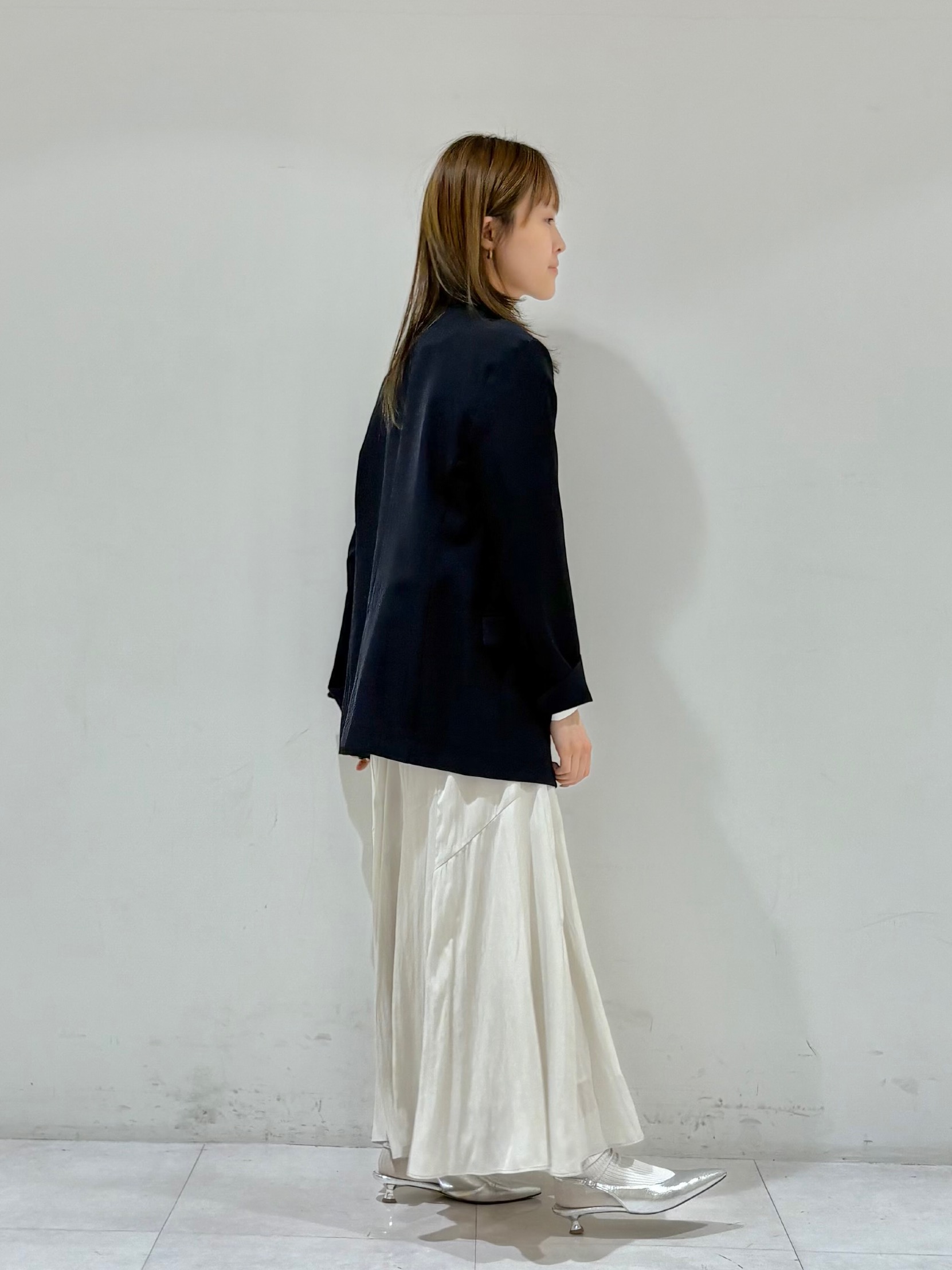 kyokaさんの「UNTITLED｜◆【洗える/ストレッチ性】ダブルブレストジャケット」を使ったコーディネート