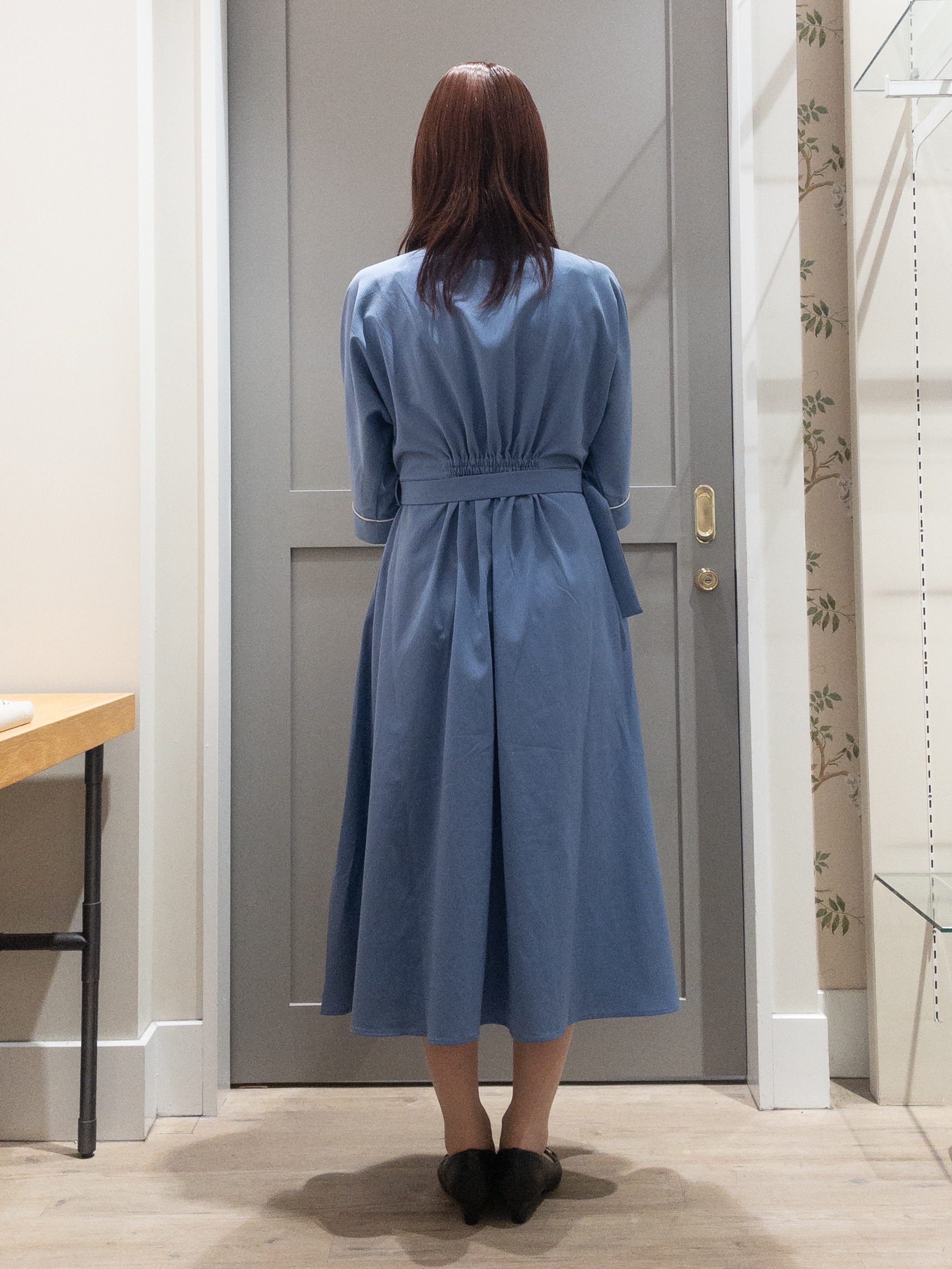 おみつさんの「grove｜【美シルエット】ウエストタック配色ワンピース」を使ったコーディネート