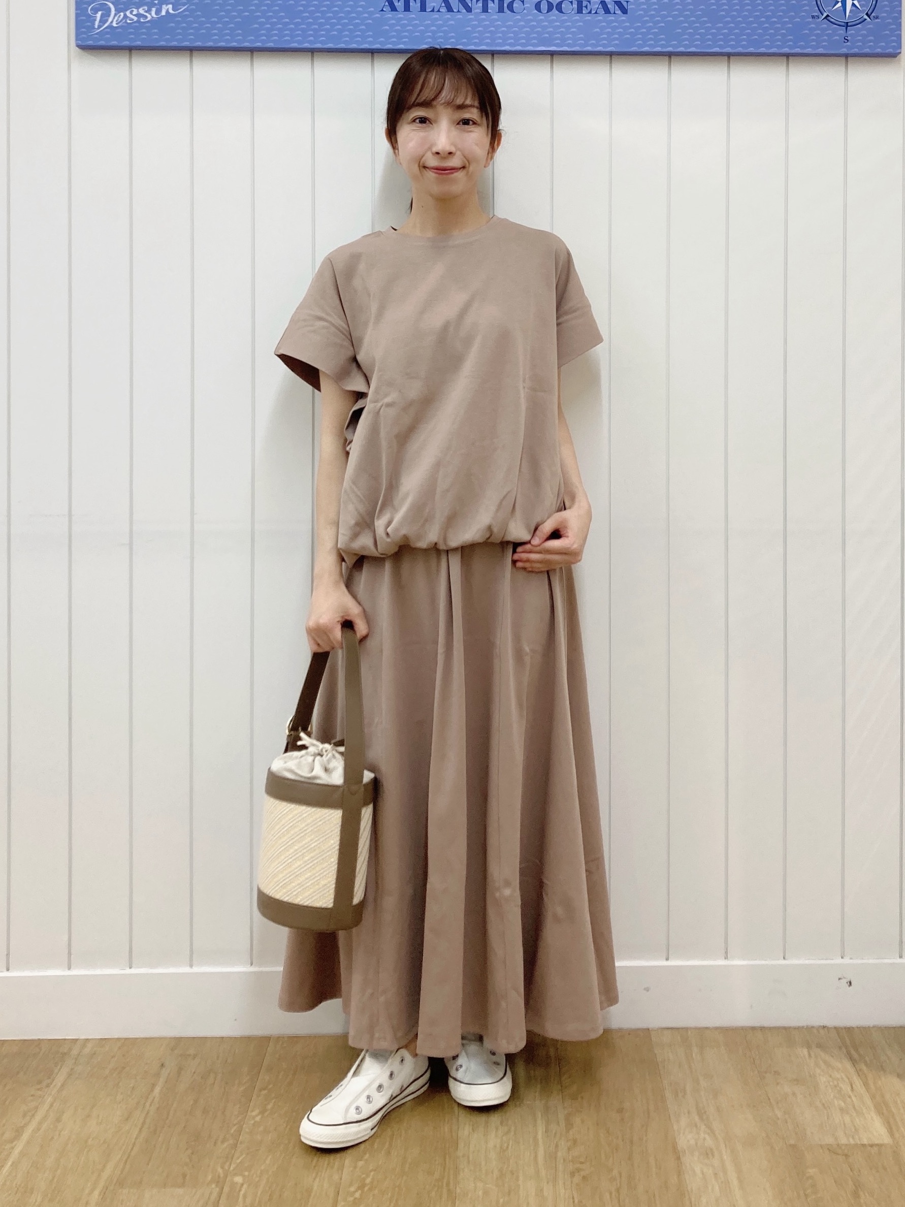 yoshiさんの「Dessin｜【2点セット/汗シミ防止】ミニ裏毛セットアップ」を使ったコーディネート