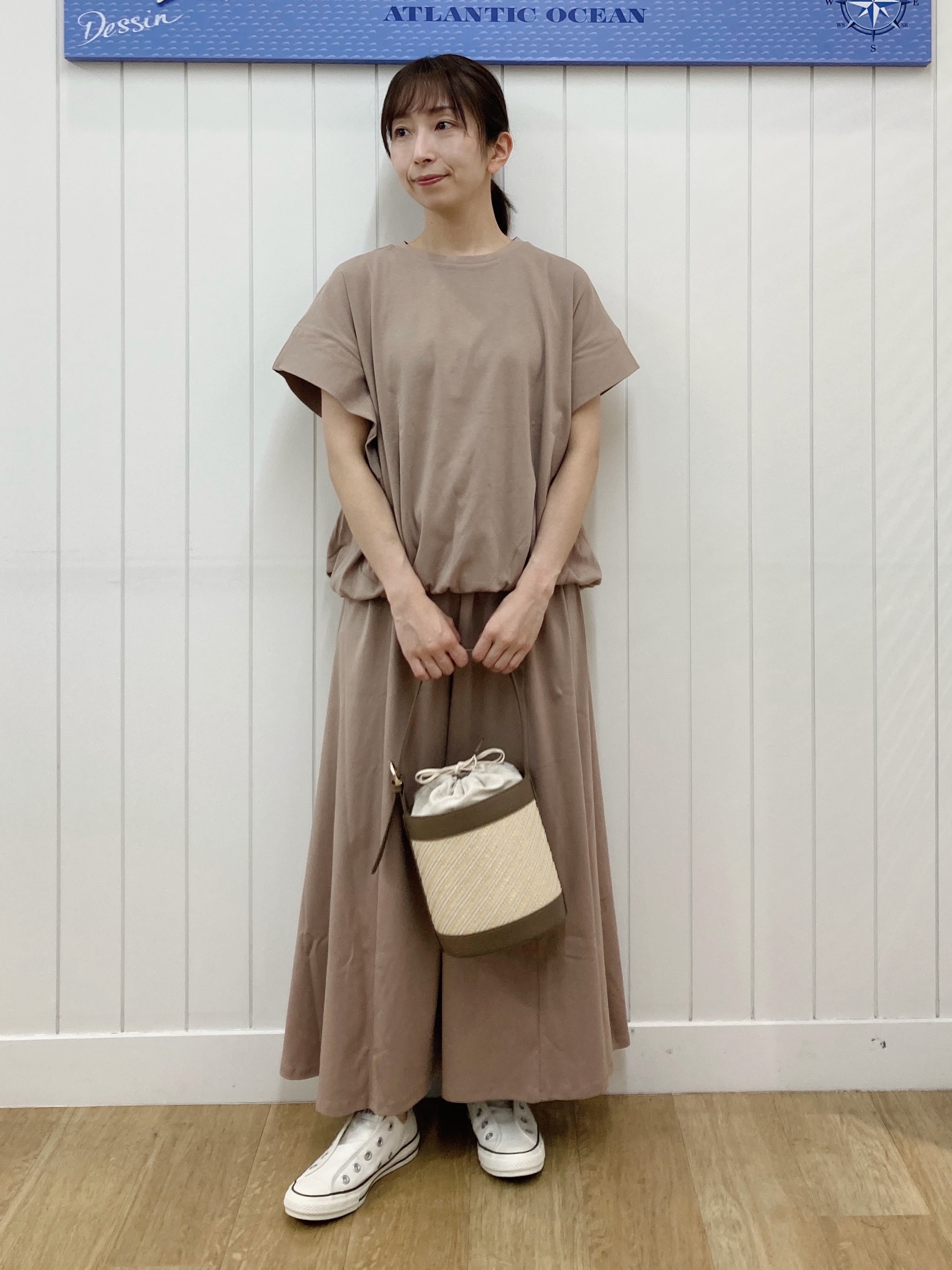 yoshiさんの「Dessin｜【2点セット/汗シミ防止】ミニ裏毛セットアップ」を使ったコーディネート