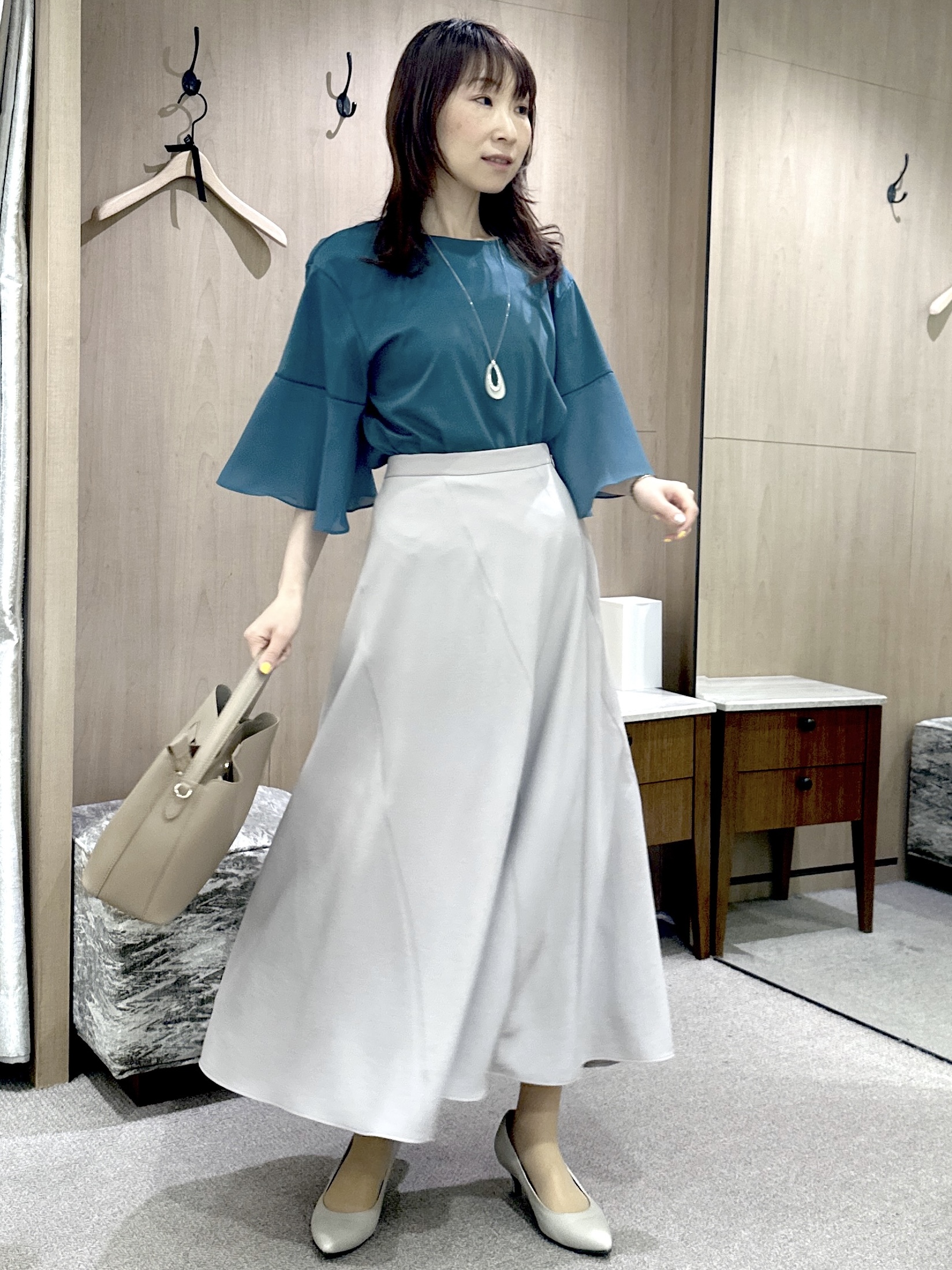 Miwaさんの「UNTITLED｜【洗える/華奢見え】袖シアープルオーバー」を使ったコーディネート