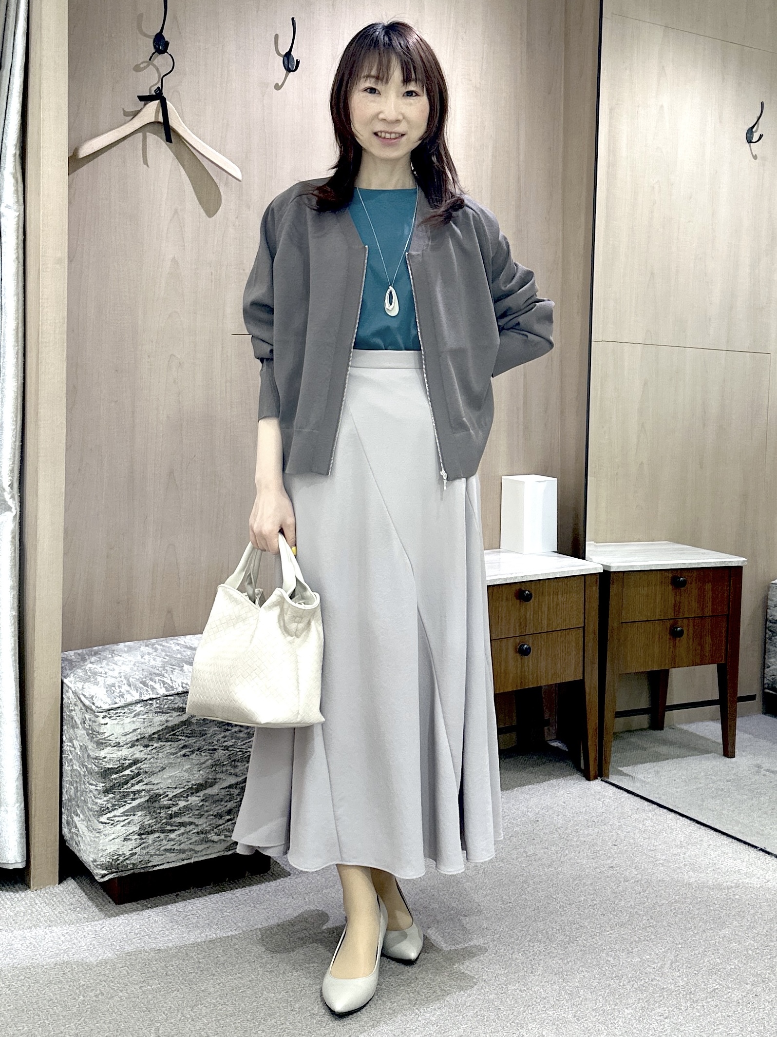 Miwaさんの「UNTITLED｜【洗える/華奢見え】袖シアープルオーバー」を使ったコーディネート