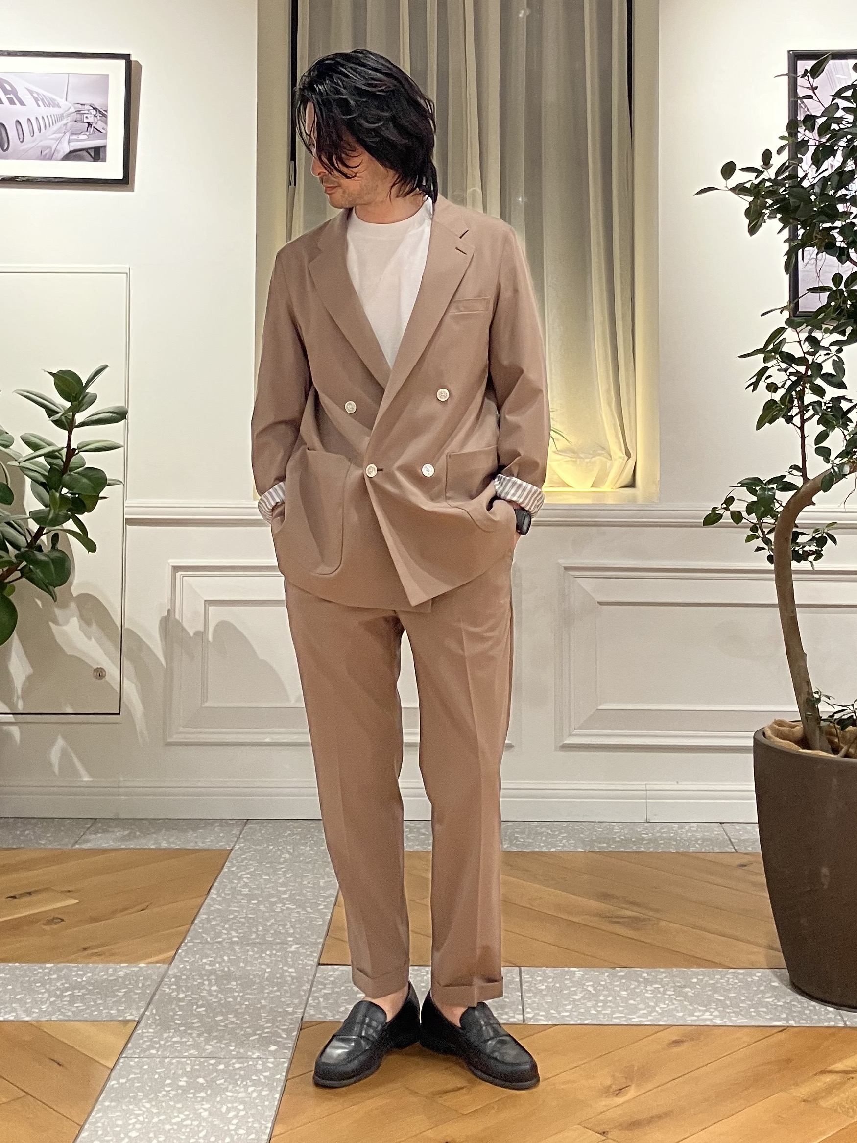 junyaさんの「DRESSTERIOR｜【セットアップ可】クールタッチ クイックドライ イージージャケット」を使ったコーディネート