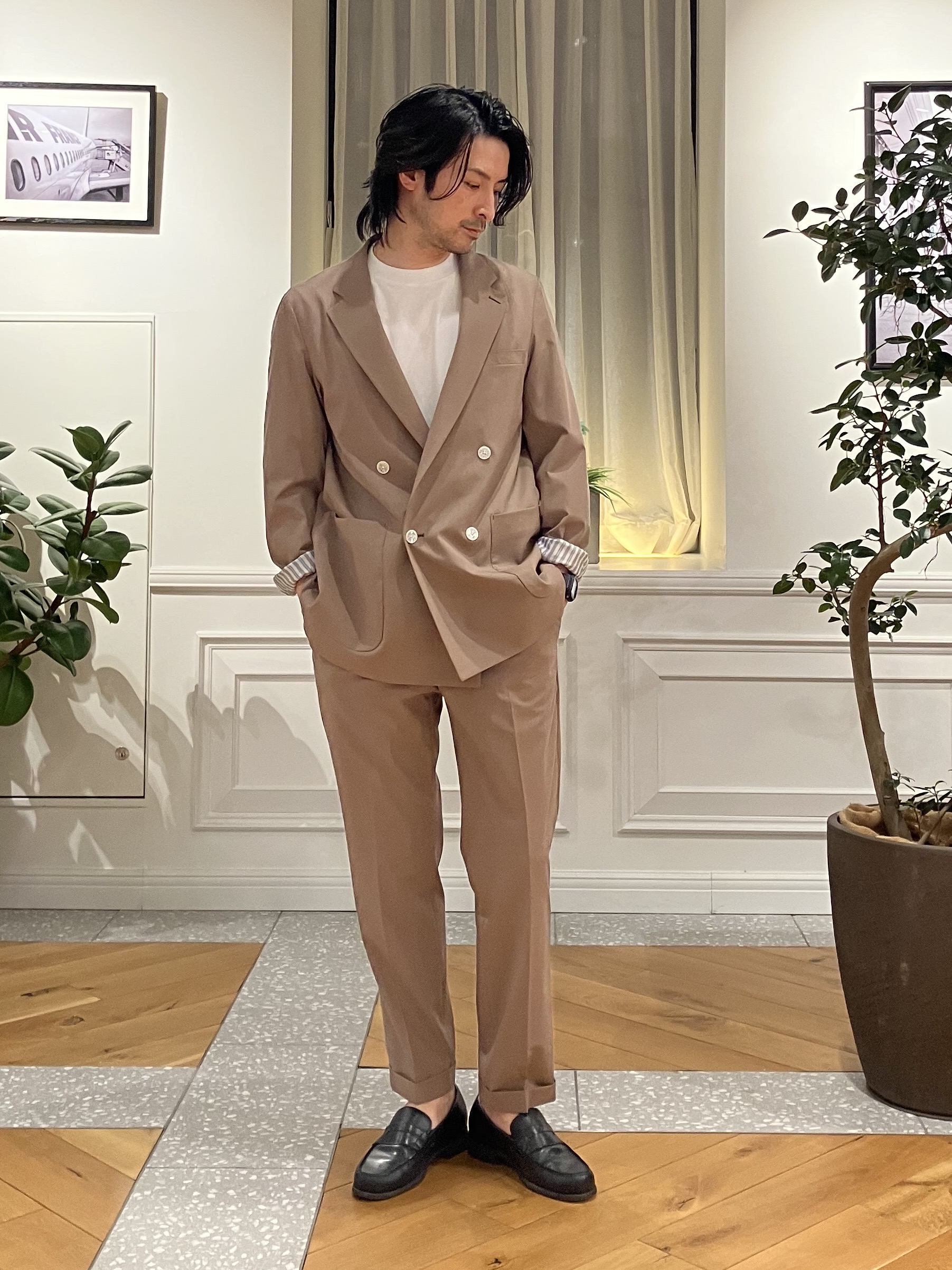 junyaさんの「DRESSTERIOR｜【セットアップ可】クールタッチ クイックドライ イージージャケット」を使ったコーディネート