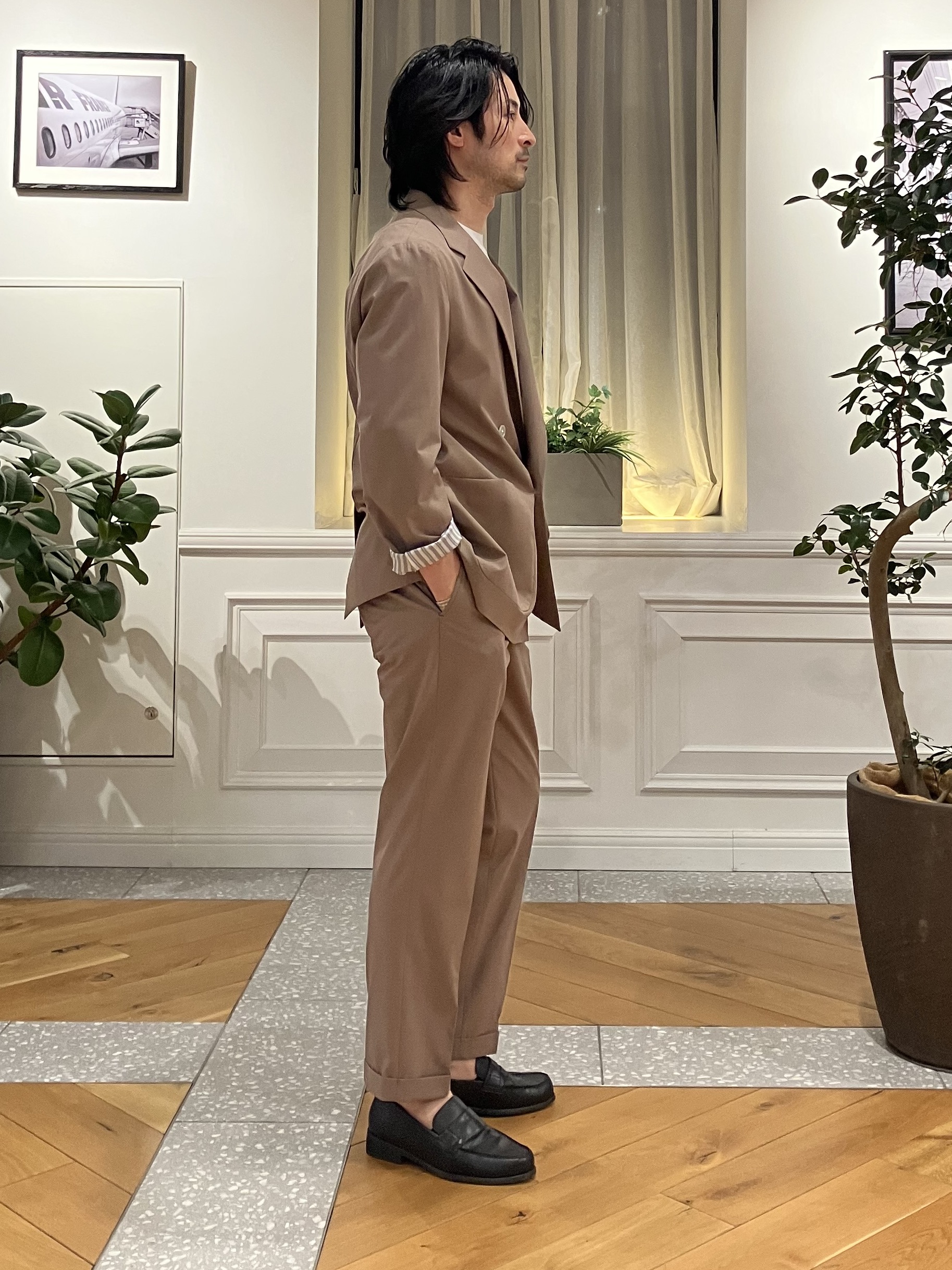 junyaさんの「DRESSTERIOR｜【セットアップ可】クールタッチ クイックドライ イージージャケット」を使ったコーディネート