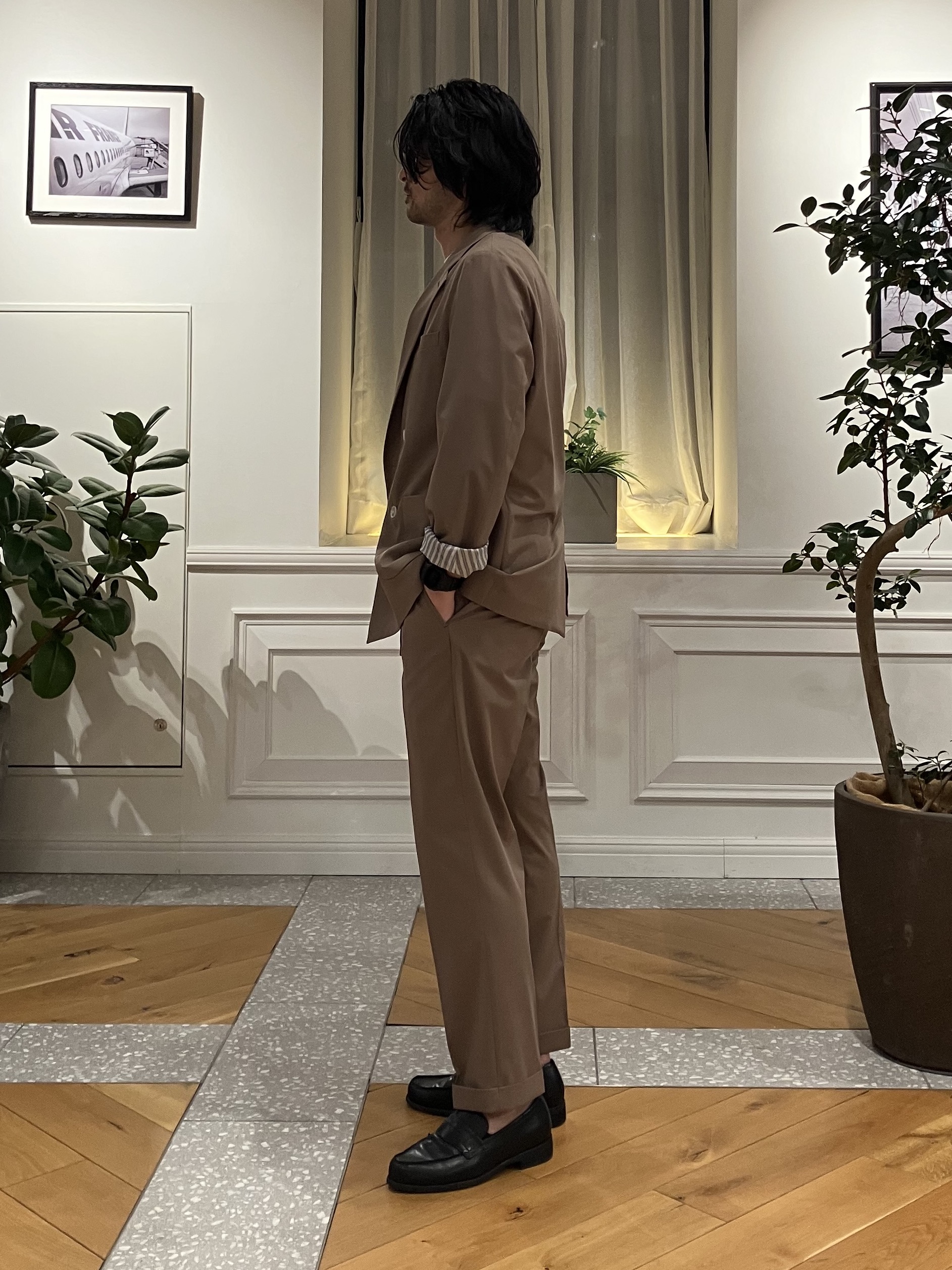 junyaさんの「DRESSTERIOR｜【セットアップ可】クールタッチ クイックドライ イージージャケット」を使ったコーディネート