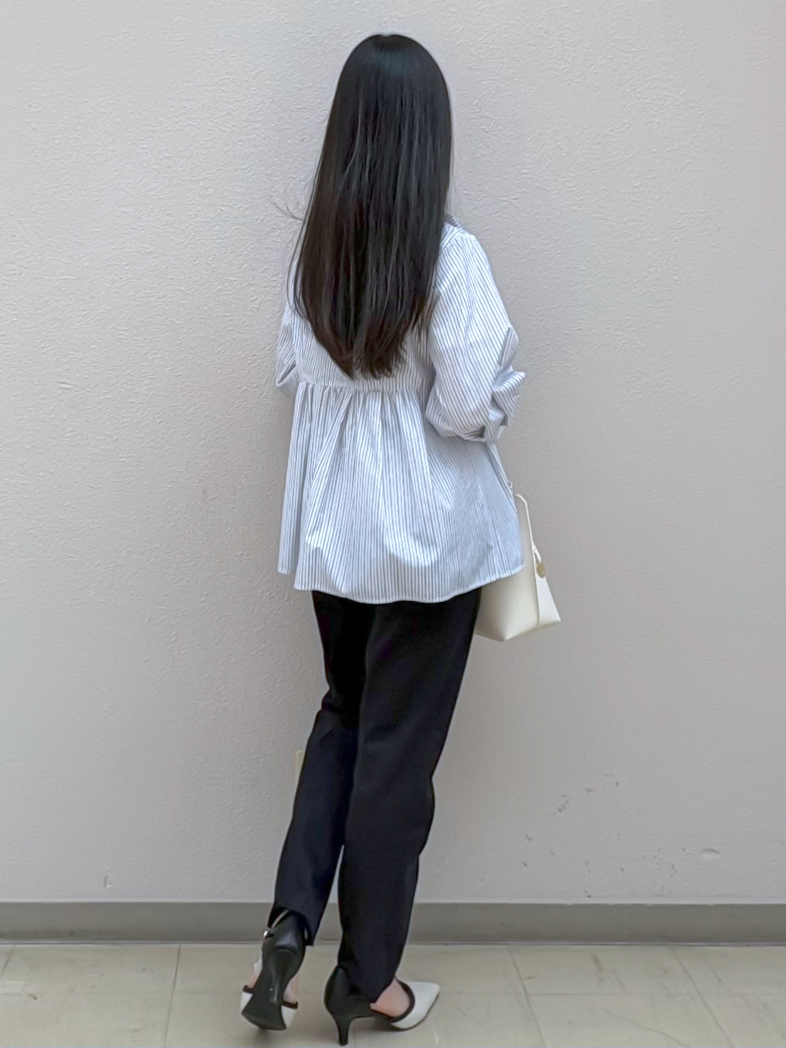Izuさんの「index｜ペプラムブラウス／ボウタイ取り外し可【洗濯機OK／イージーアイロン／防シワ】《XS～LL／8col》」を使ったコーディネート