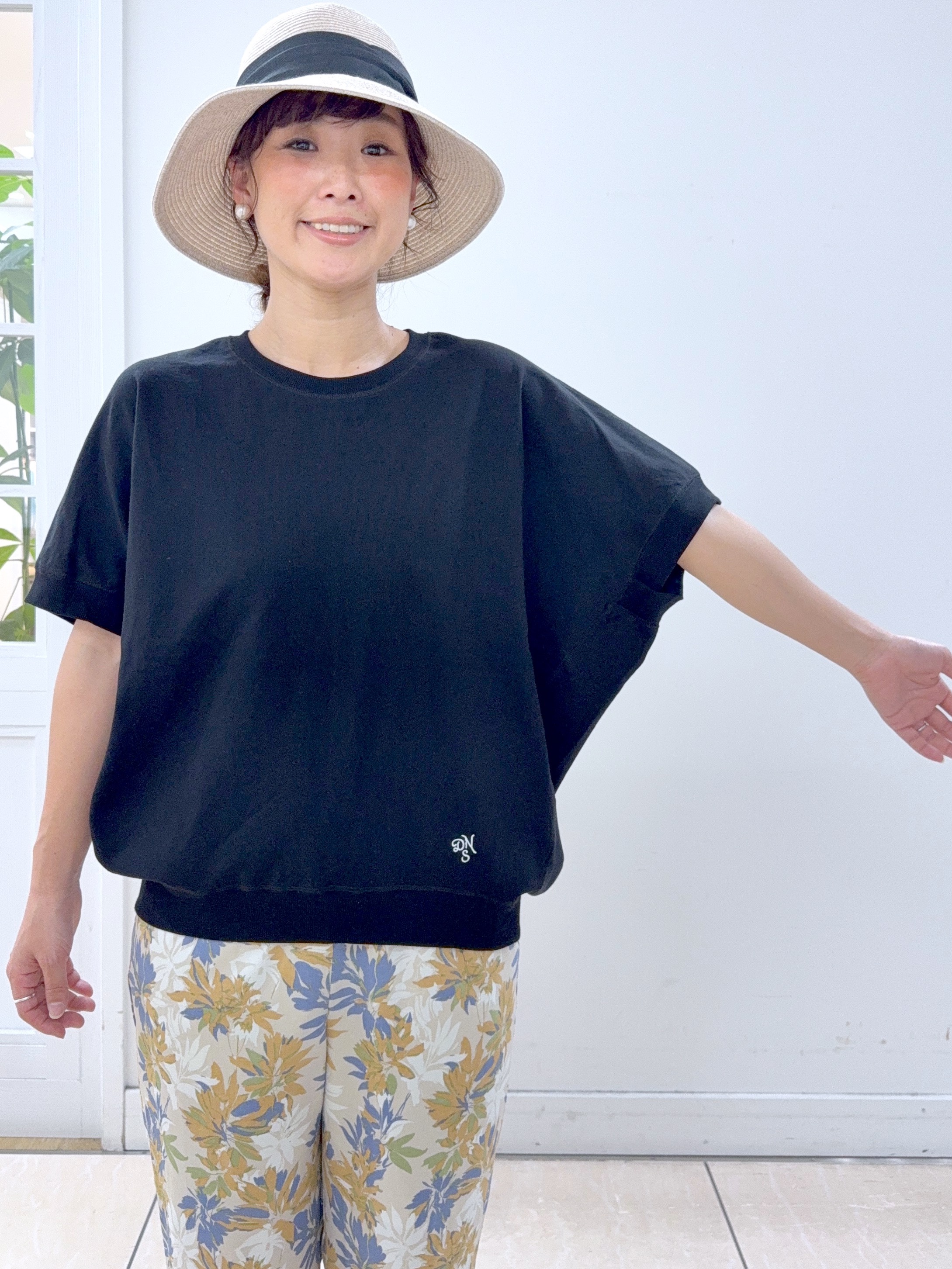 Osawaさんの「Dessin｜【UVカット/洗える】ブレードスリットハット」を使ったコーディネート