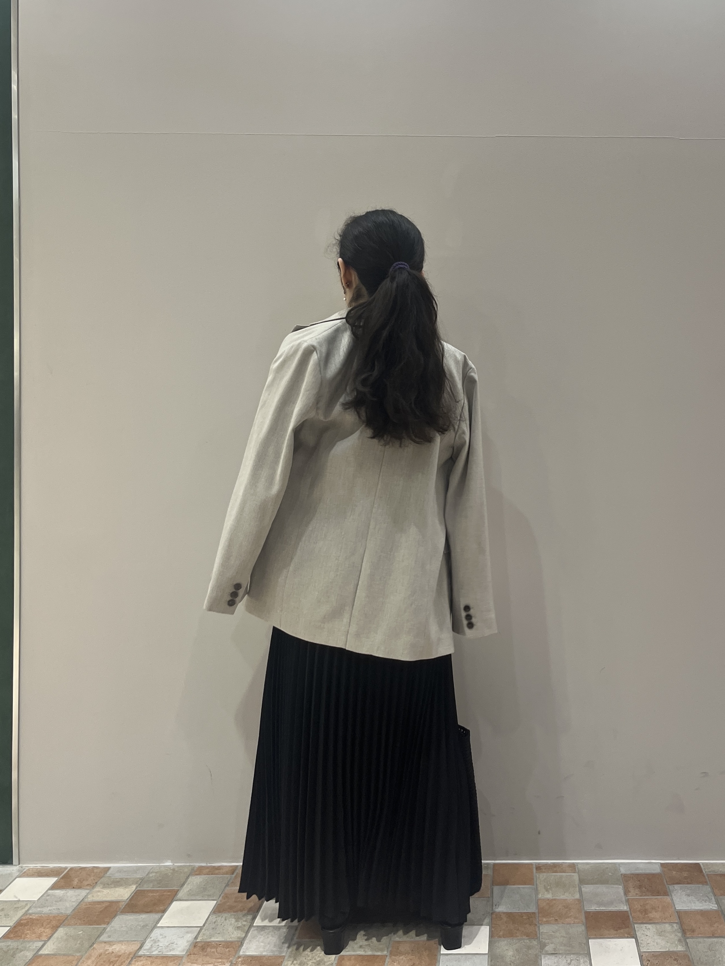 Uminoさんの「INDIVI｜ダブルブレストオーバージャケット」を使ったコーディネート