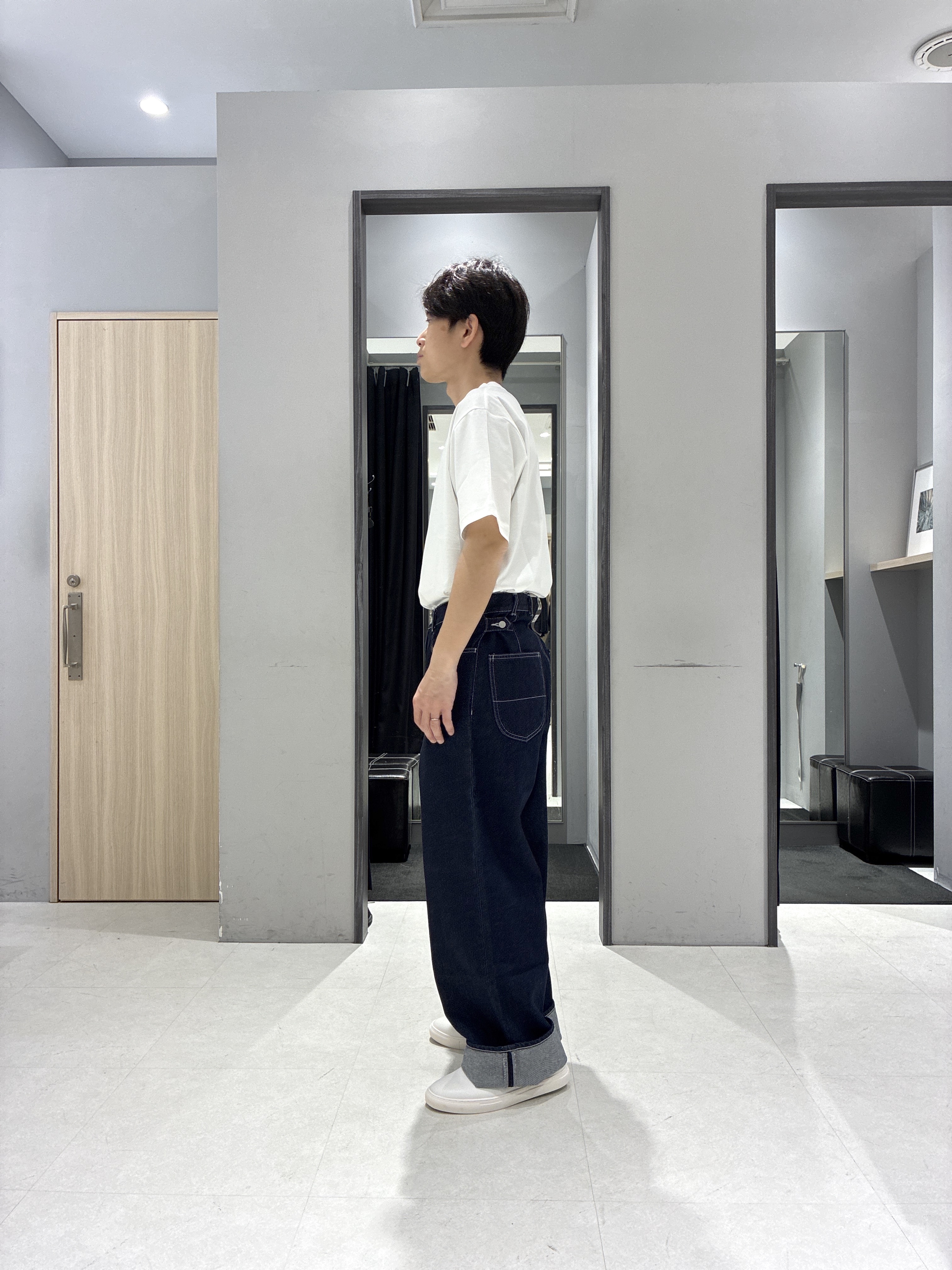 わいずみさんの「TAKEO KIKUCHI｜播州 ドビーストライプ フラワーシャツ」を使ったコーディネート