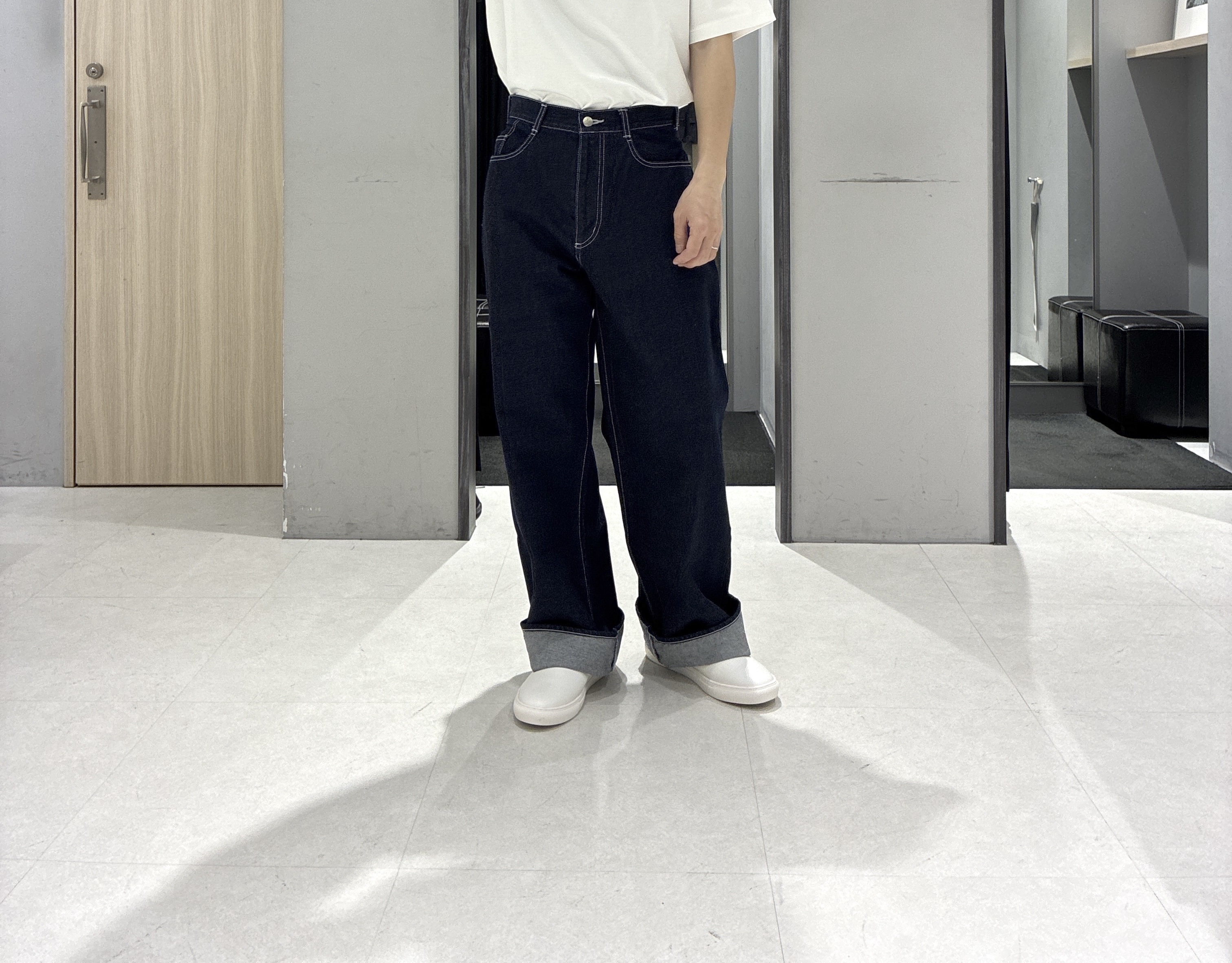 わいずみさんの「TAKEO KIKUCHI｜播州 ドビーストライプ フラワーシャツ」を使ったコーディネート