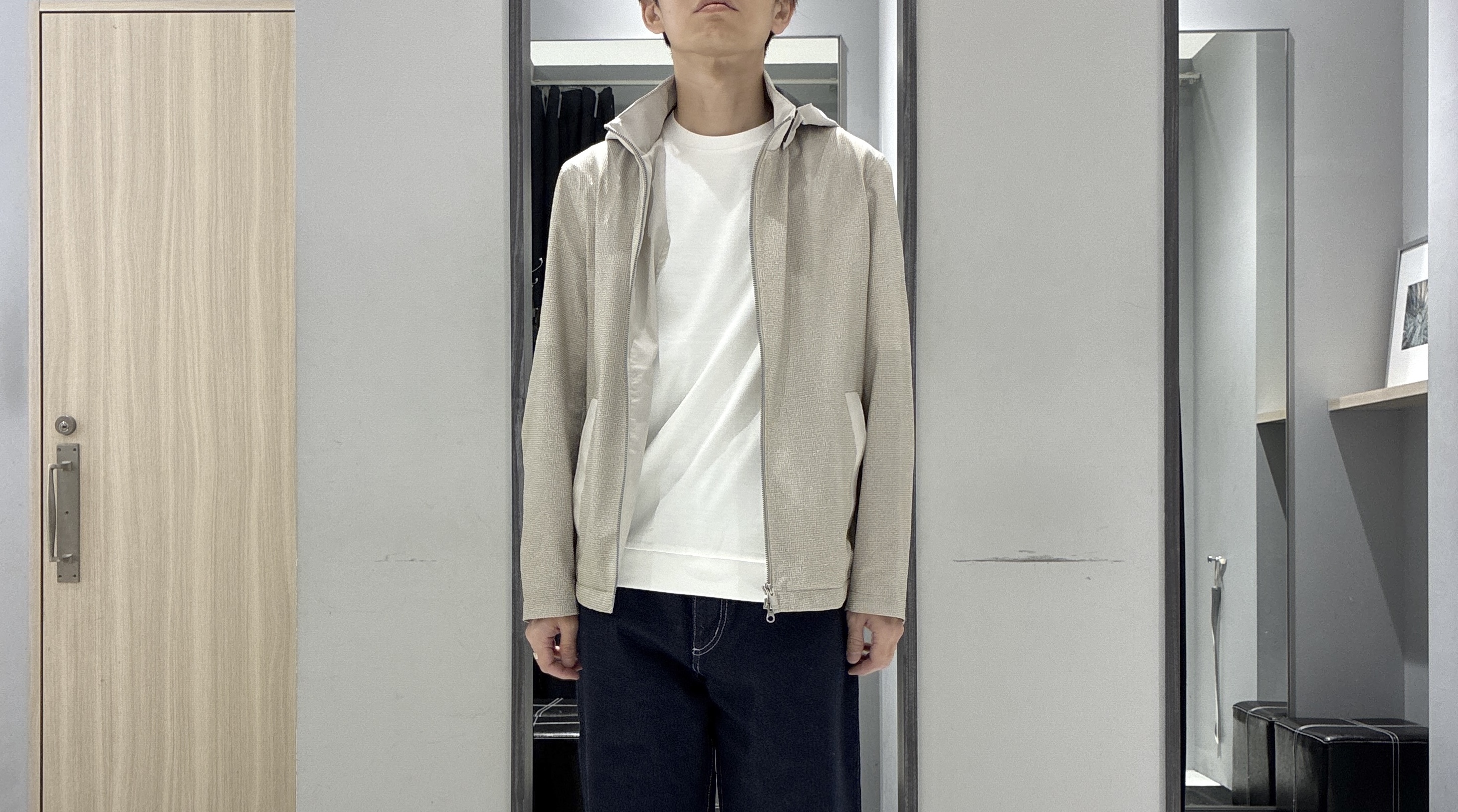 わいずみさんの「TAKEO KIKUCHI｜2WAYアクティブ ライト ブルゾン」を使ったコーディネート