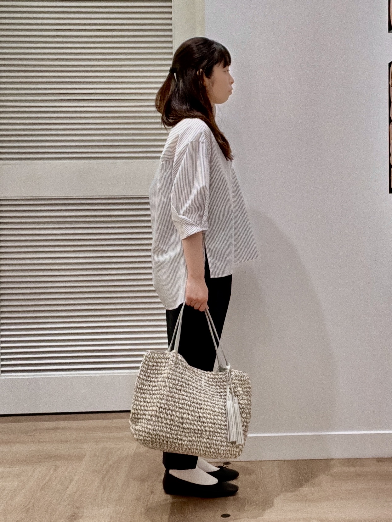 maruさんの「Dessin｜【洗える】スキッパーシャツブラウス」を使ったコーディネート
