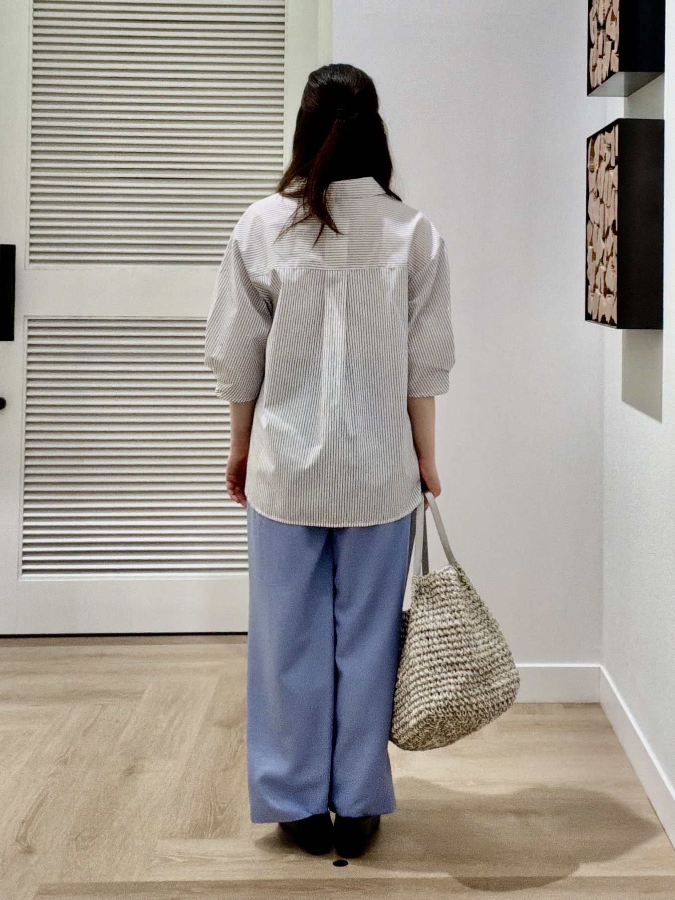 maruさんの「Dessin｜【洗える】スキッパーシャツブラウス」を使ったコーディネート