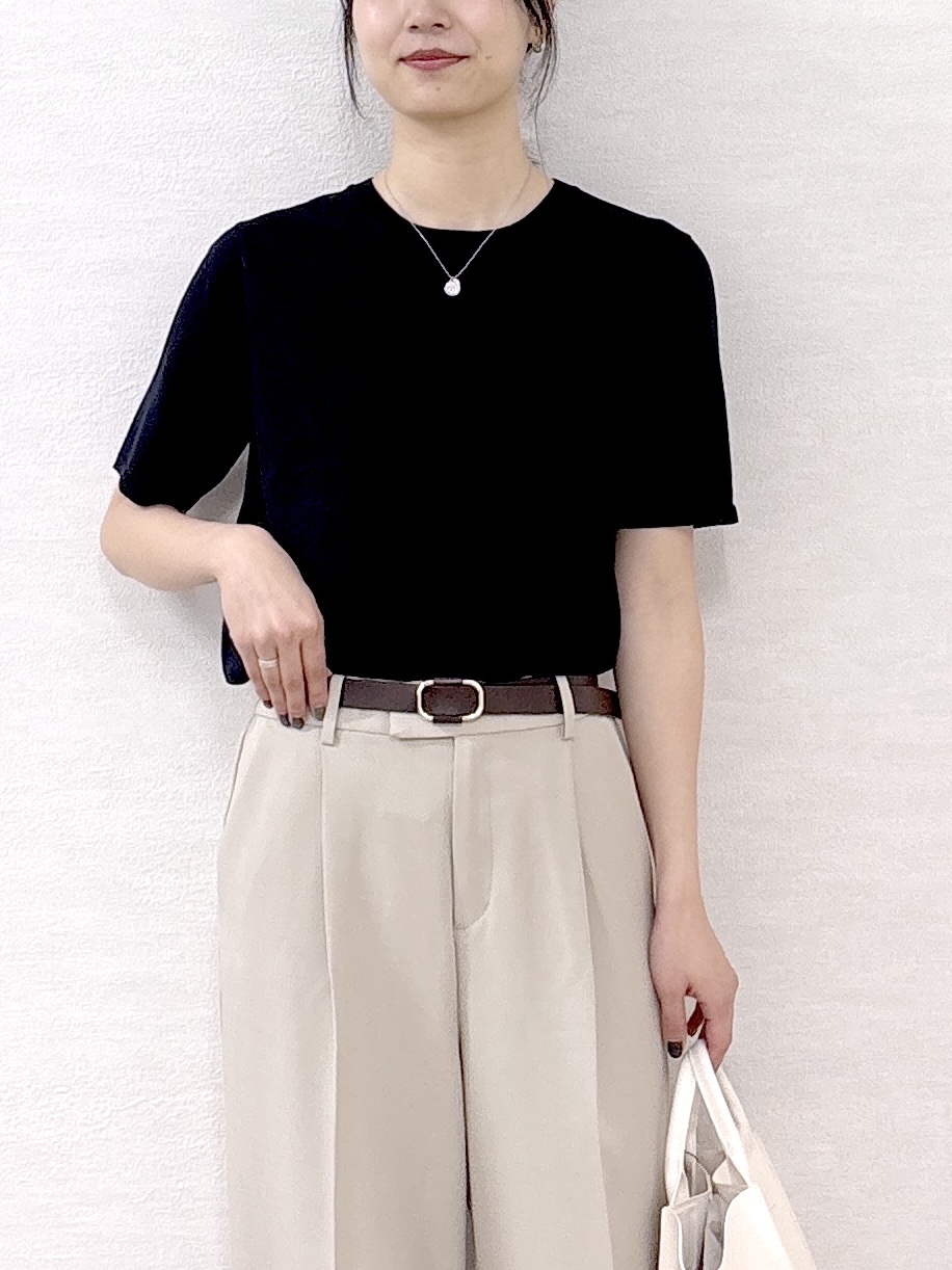 sachikoさんの「OPAQUE.CLIP｜【UV】ハーフスリーブニット／オーガニックコットン混《洗濯機OK》」を使ったコーディネート