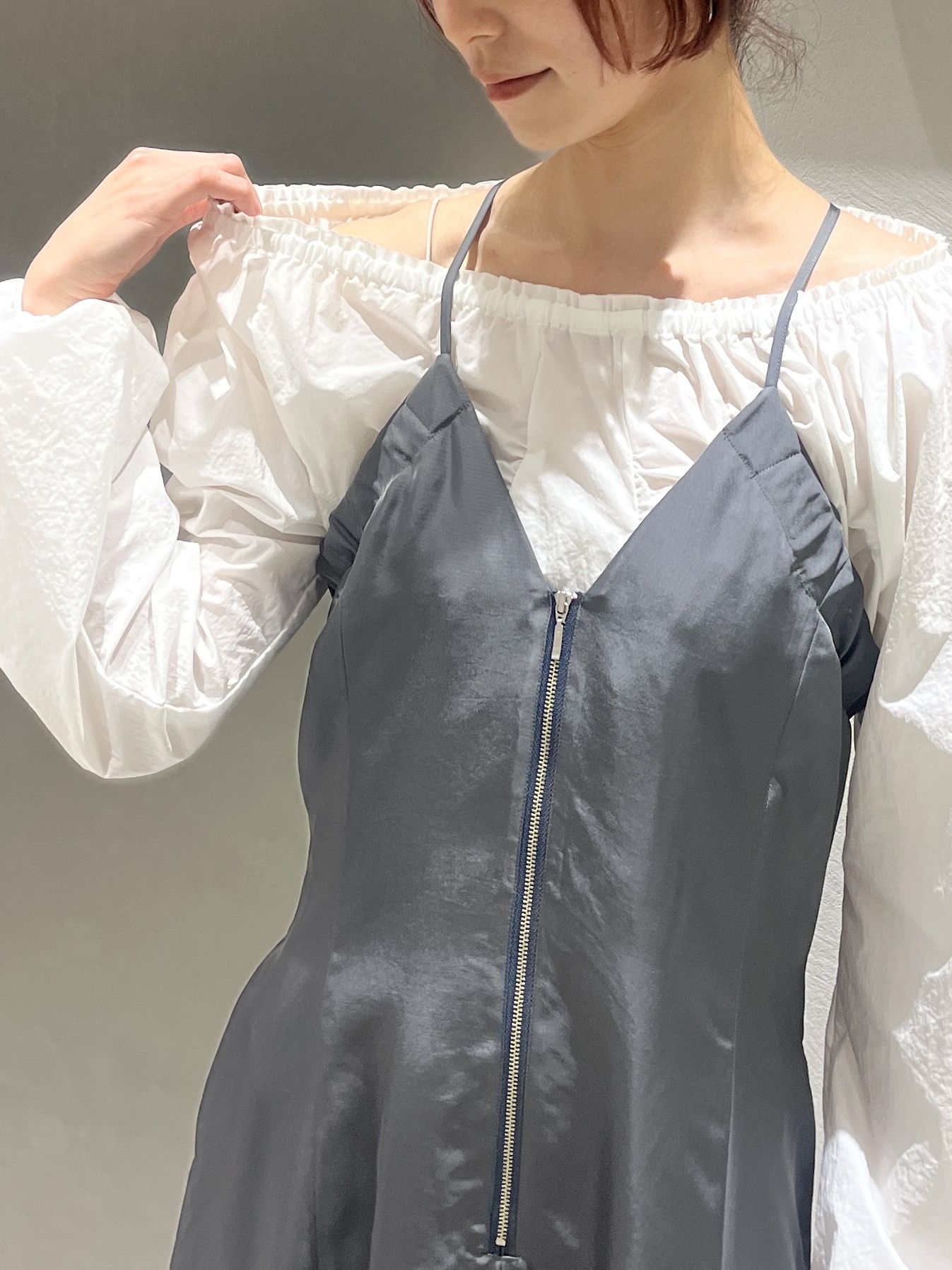 Rielさんの「CODE A｜belle gather blouse」を使ったコーディネート