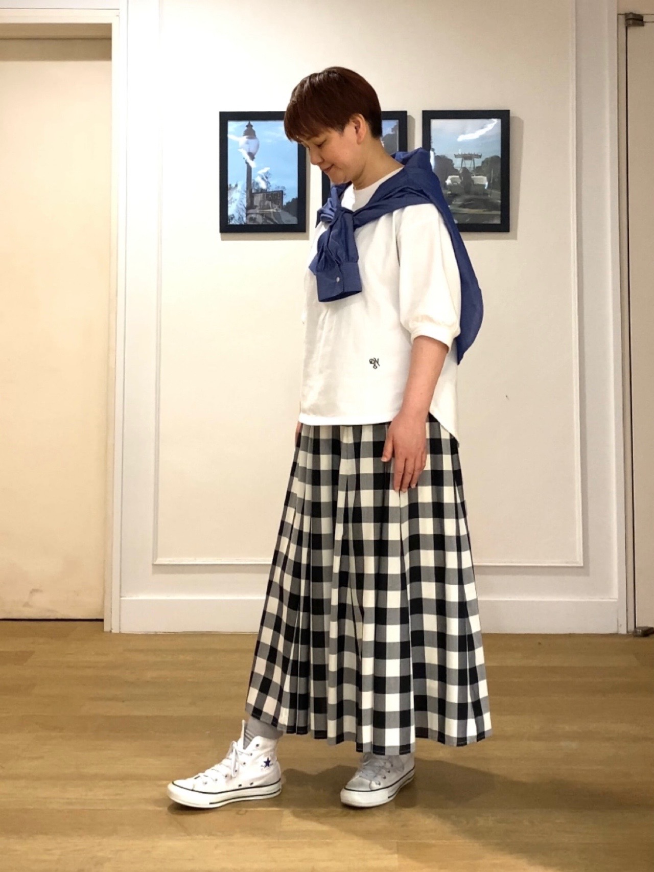 Hiroさんの「Dessin｜【洗える】高密度ベーシックシャツ」を使ったコーディネート