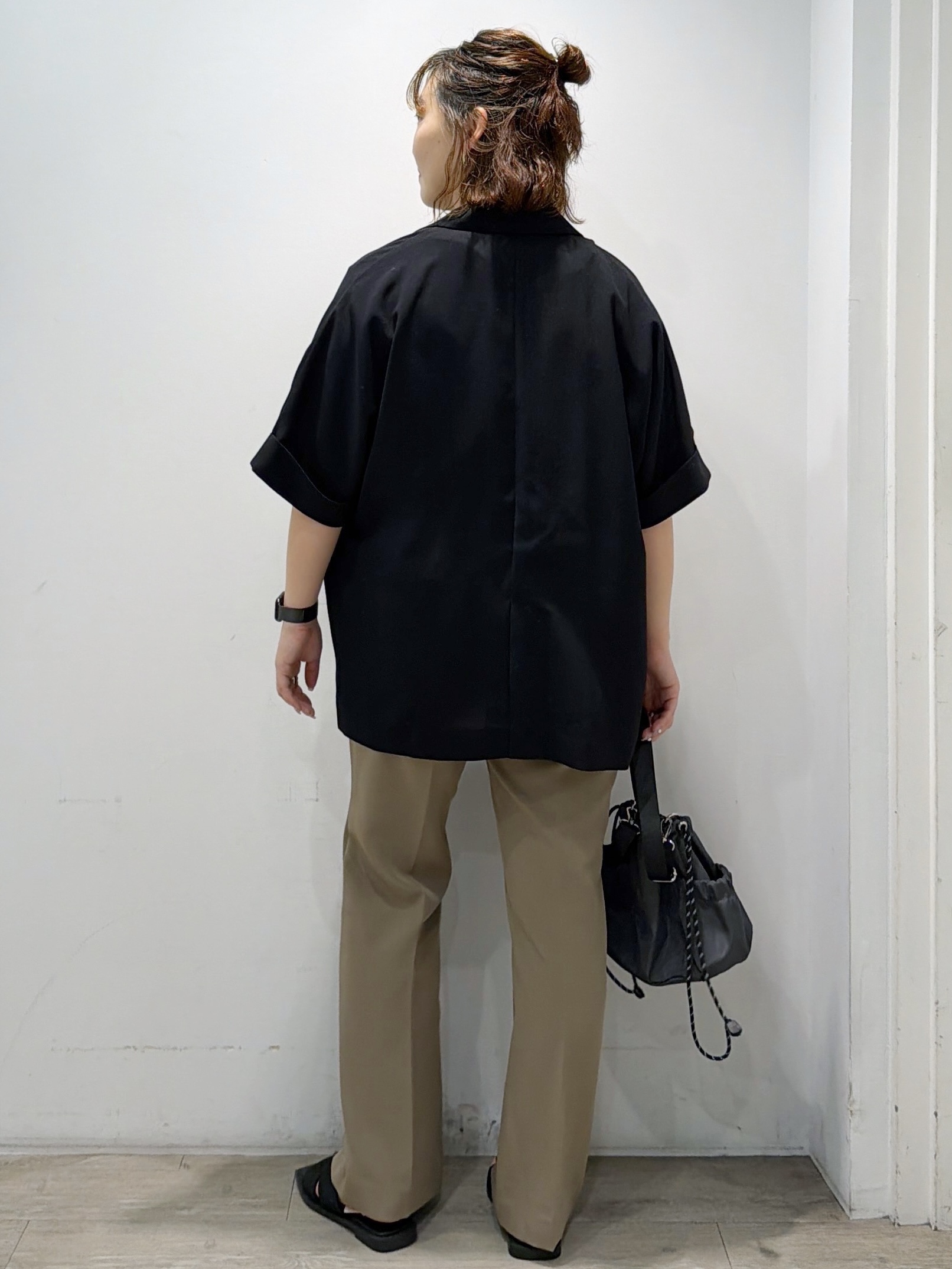 sumicaさんの「OPAQUE.CLIP｜【接触冷感／吸水速乾／防シワ】リネンライクテーラードジャケット《洗濯機OK》」を使ったコーディネート