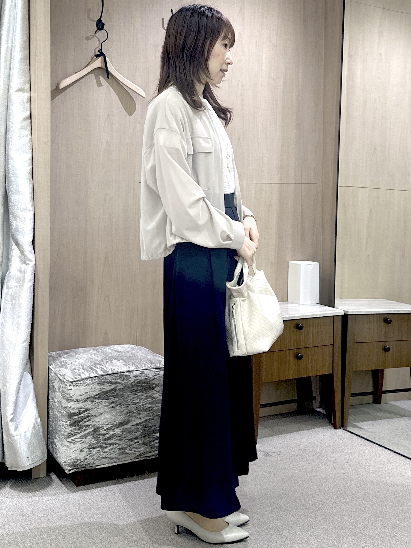 Miwaさんの「UNTITLED｜◆【古畑星夏さん着用/洗える】シアーブルゾン」を使ったコーディネート