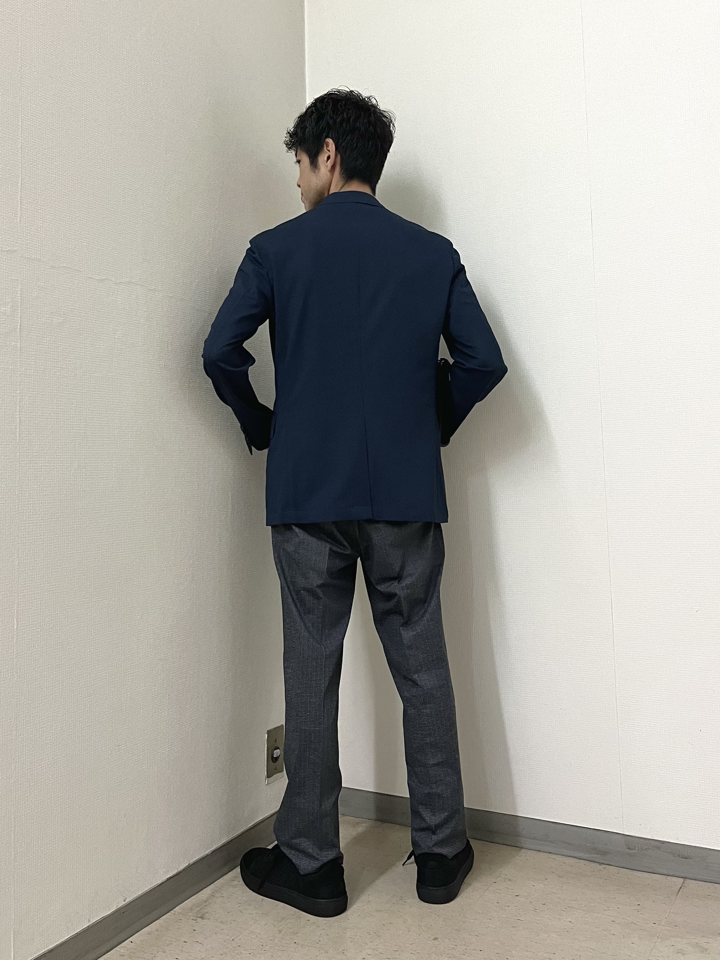 URAさんの「TAKEO KIKUCHI｜【Begin5月号掲載/通気性】トリコットサッカー ジャケット」を使ったコーディネート