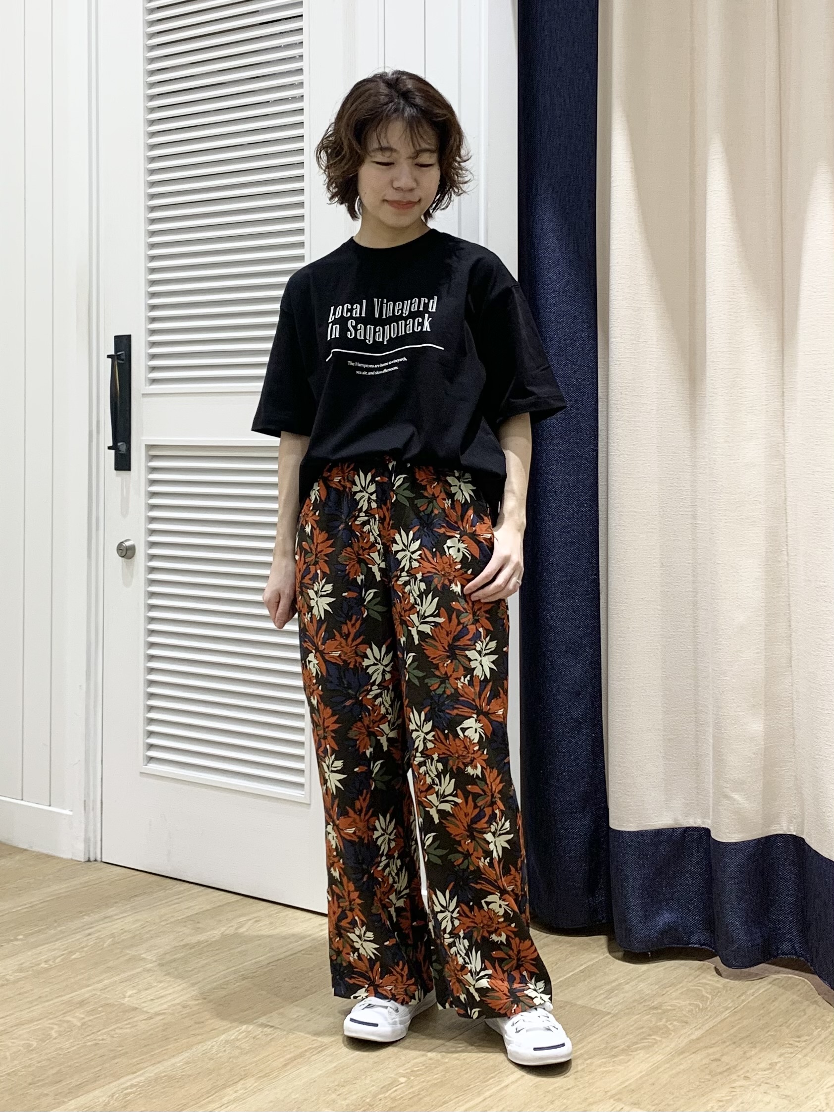IMARIさんの「Dessin｜【洗える】オーガニックコットンロゴTシャツ」を使ったコーディネート