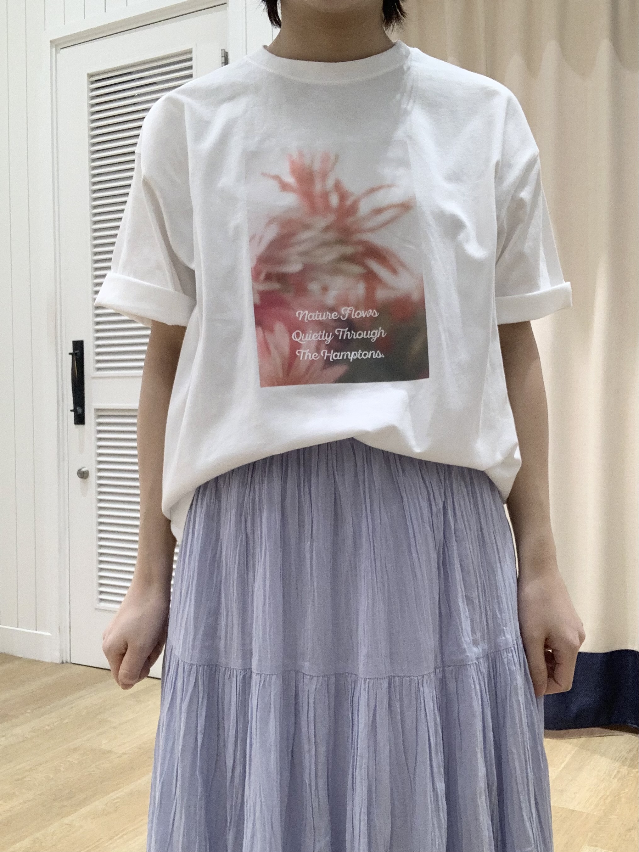 IMARIさんの「Dessin｜【洗える】オーガニック天竺フォトTシャツ」を使ったコーディネート