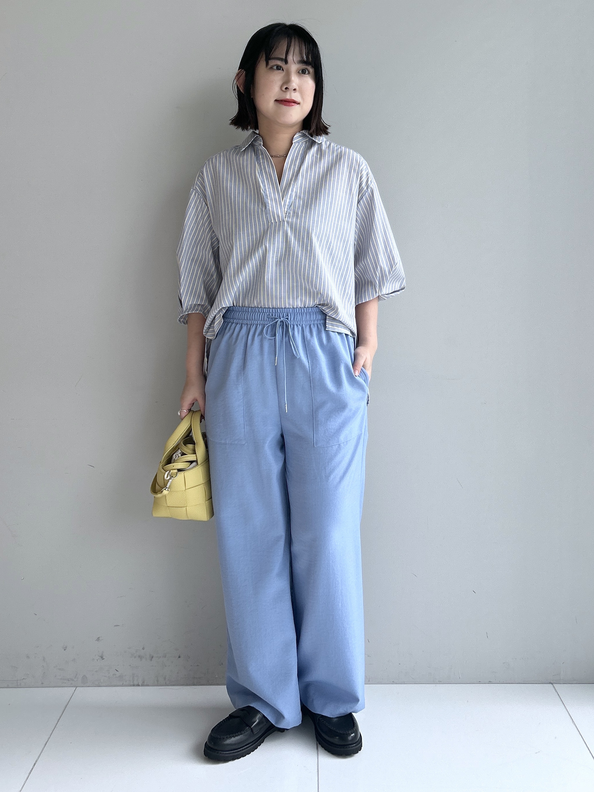 Hirokaさんの「Dessin｜【洗える】スキッパーシャツブラウス」を使ったコーディネート