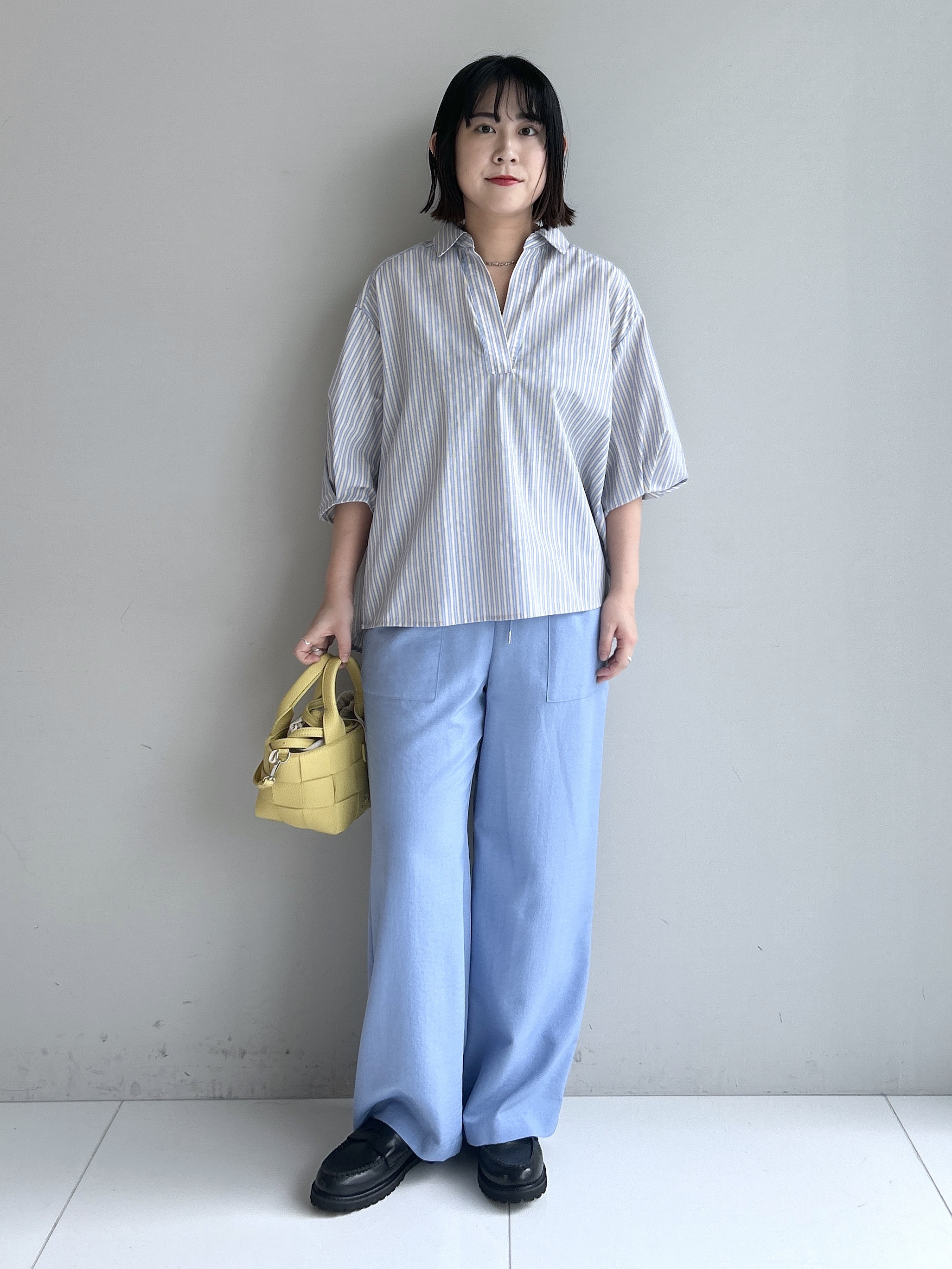 Hirokaさんの「Dessin｜【洗える】スキッパーシャツブラウス」を使ったコーディネート