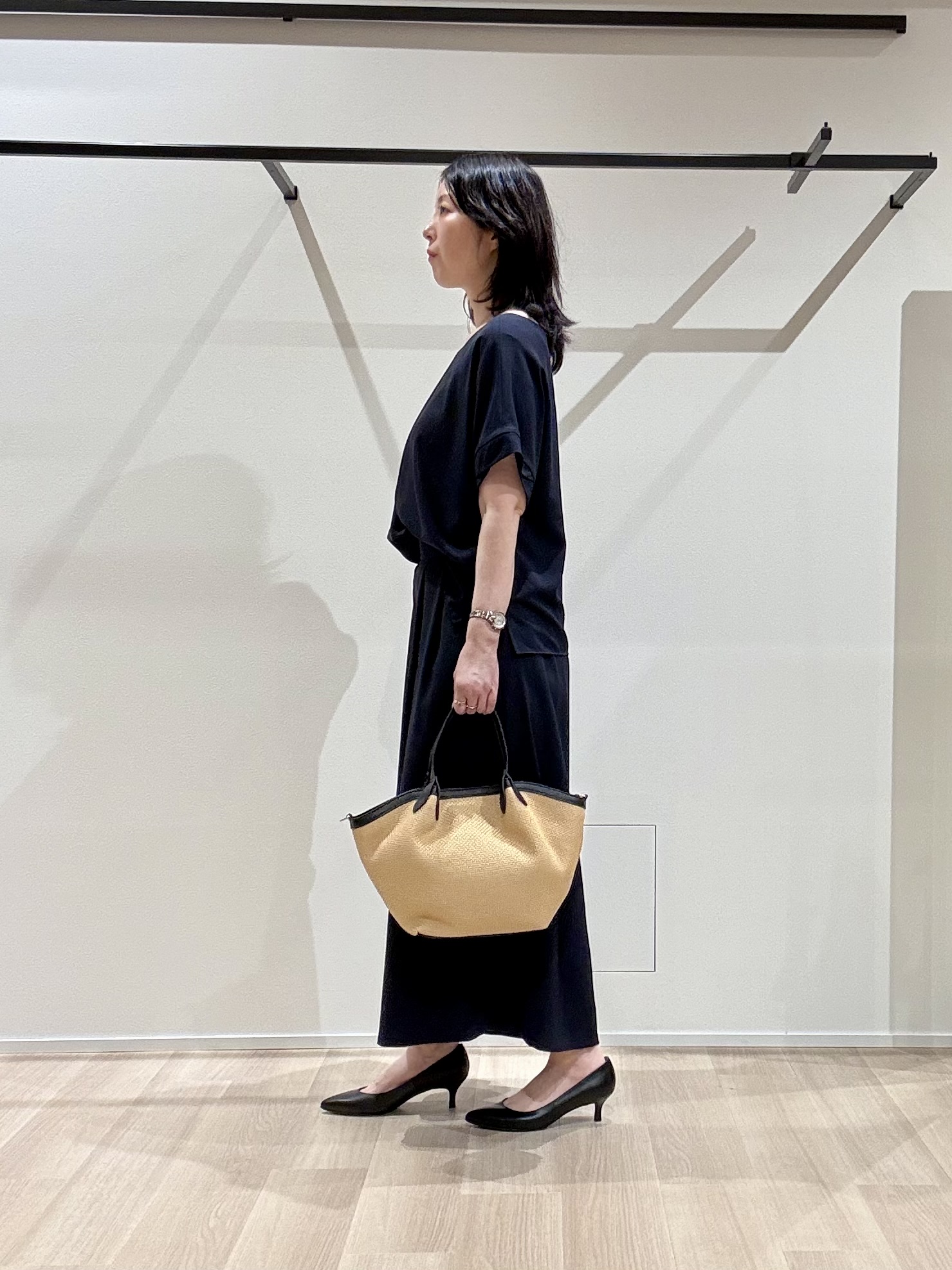 yさんの「UNTITLED｜【セットアップ可/UVカット/前後2WAY】リラクシーフレンチスリーブブラウス」を使ったコーディネート